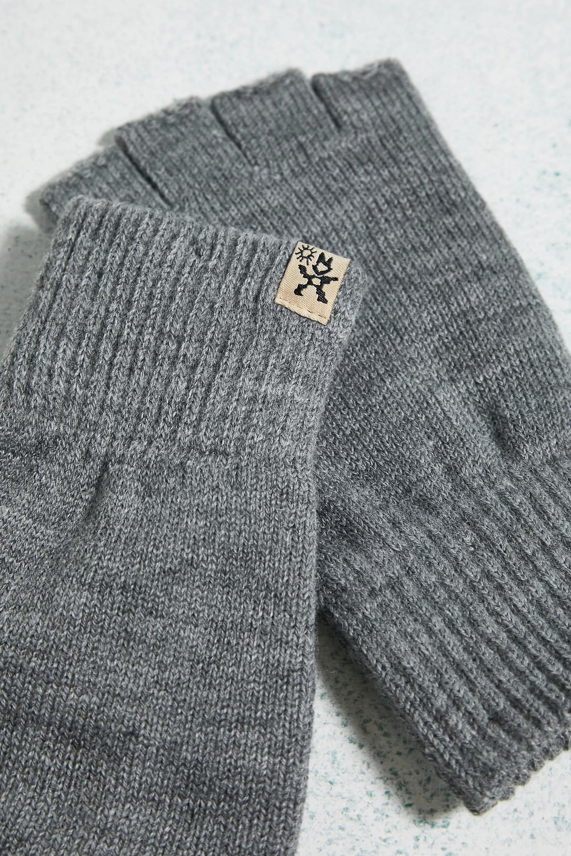 Grey Fingerless Gloves, , large image number 3