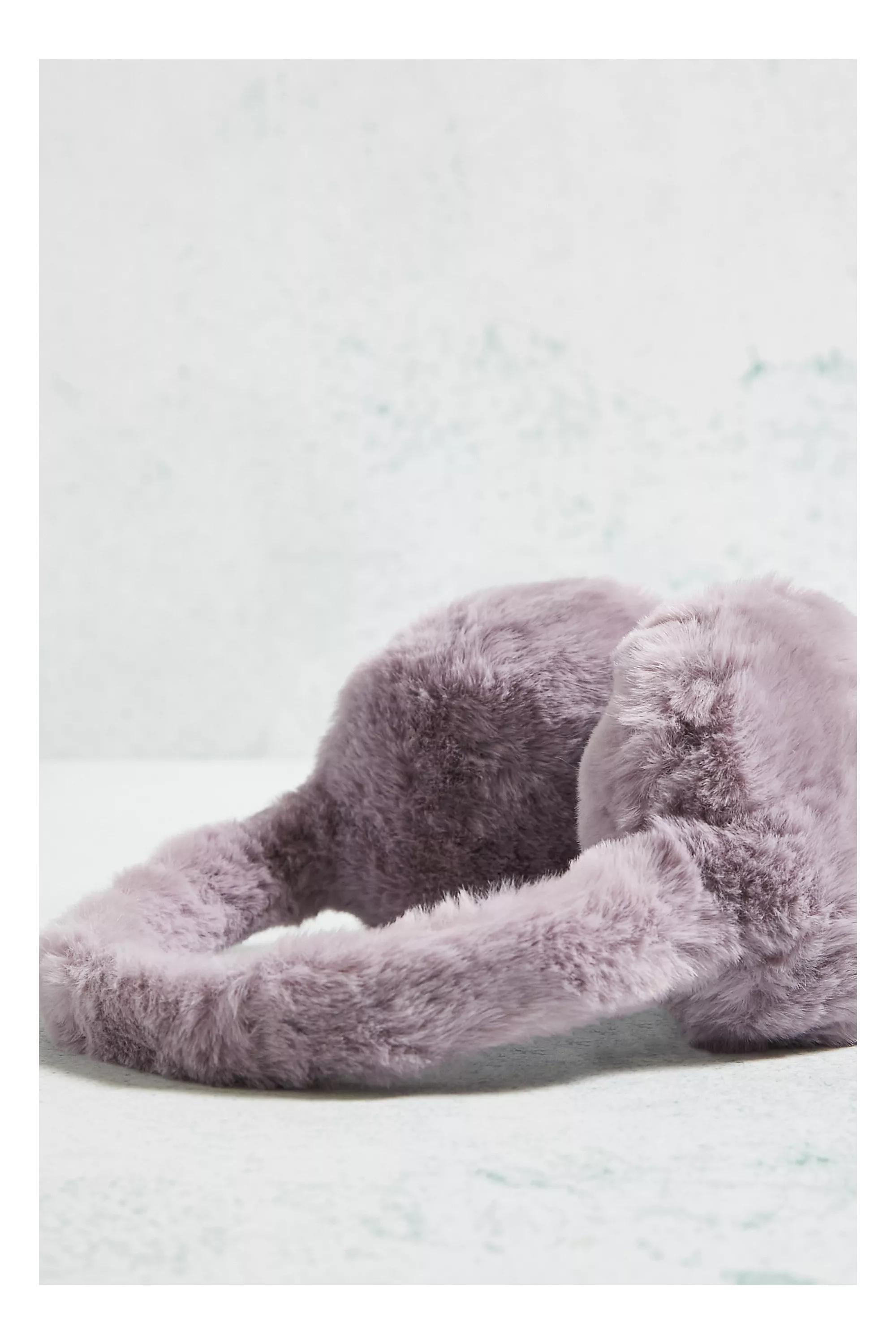 Lilac Uo Adjustable All-Over Faux Fur Ear Muffs, , large image number 2