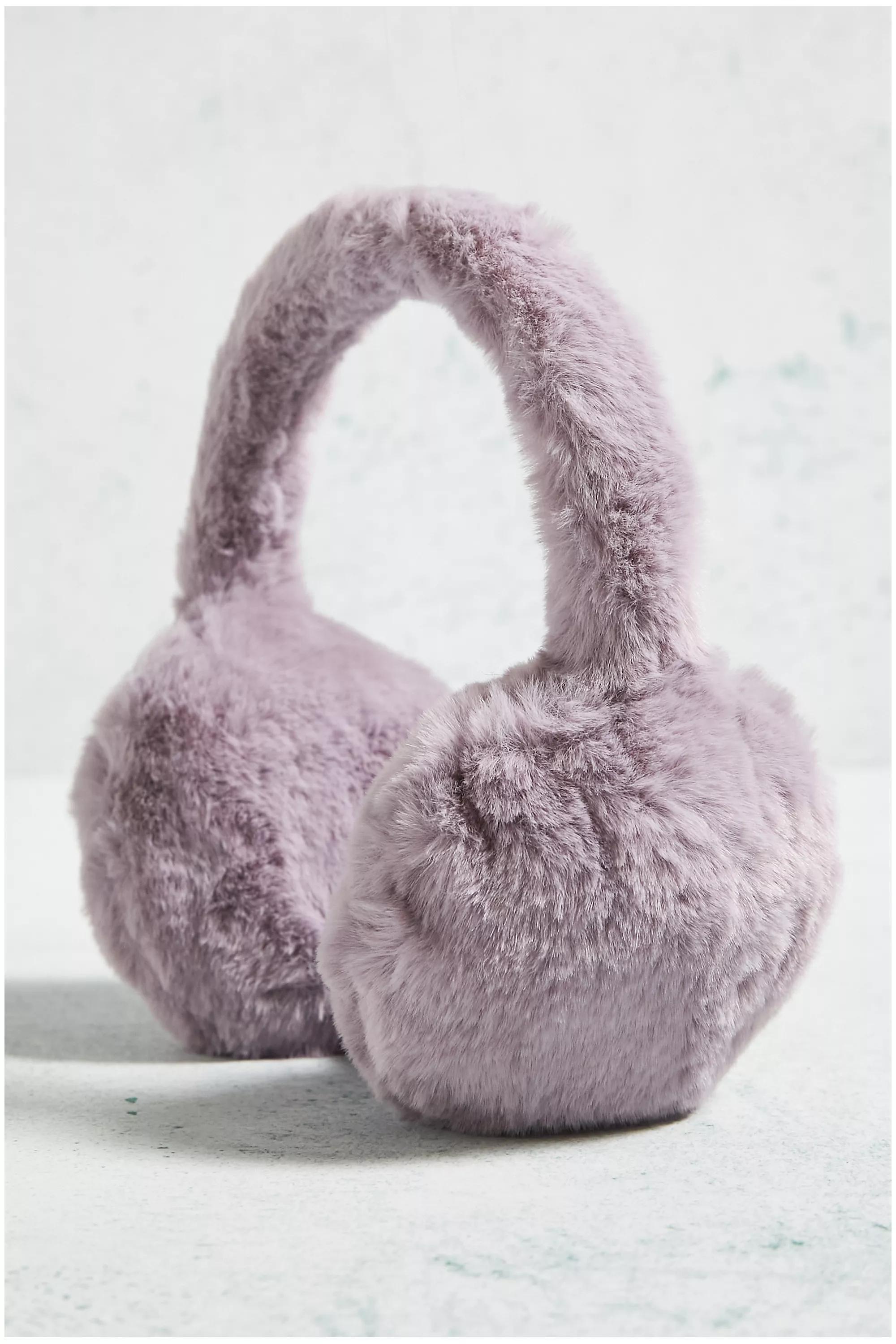 Lilac Uo Adjustable All-Over Faux Fur Ear Muffs, , large image number 3