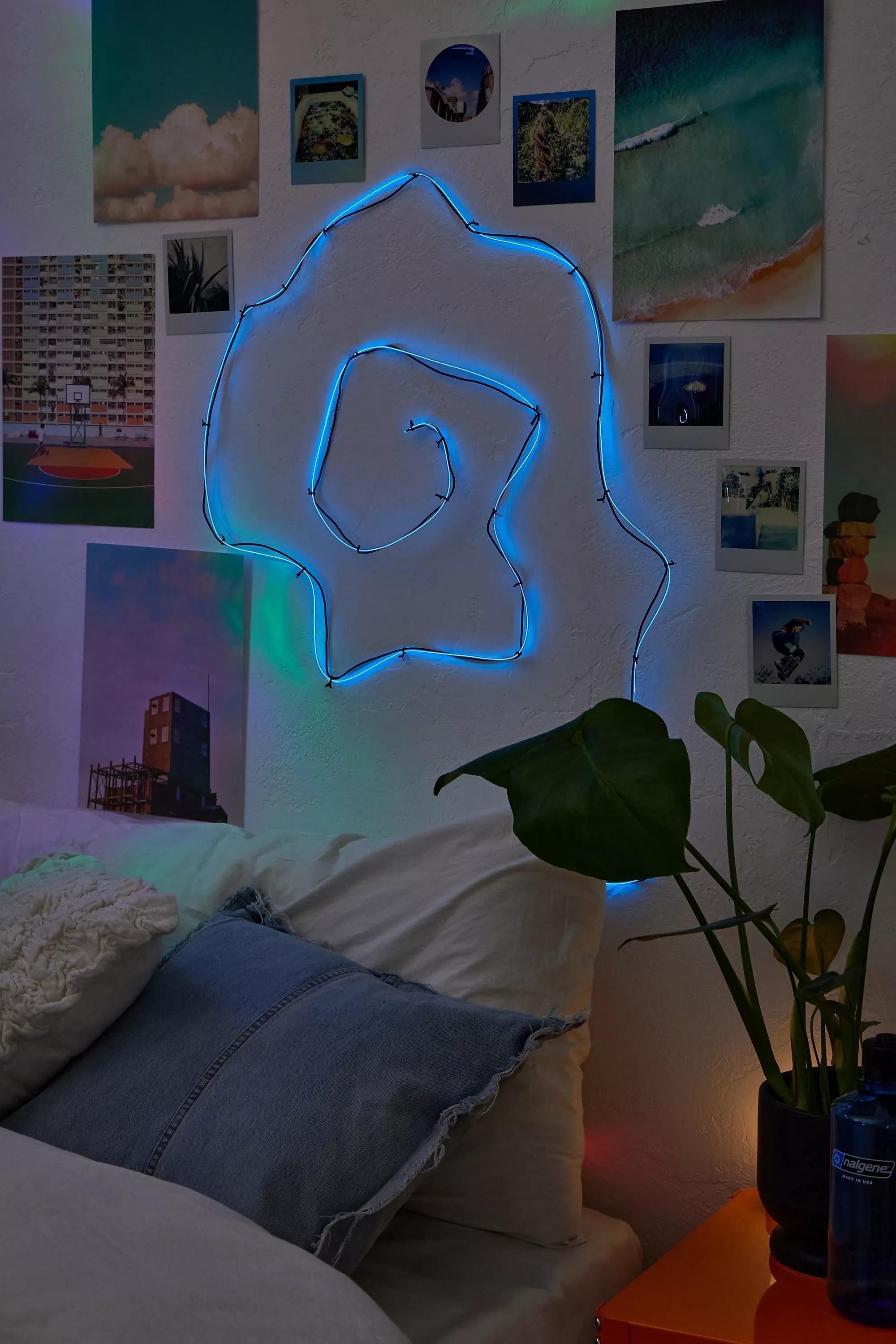 Blue Make Your Own Blue Neon String Light, BLUE, large image number 0