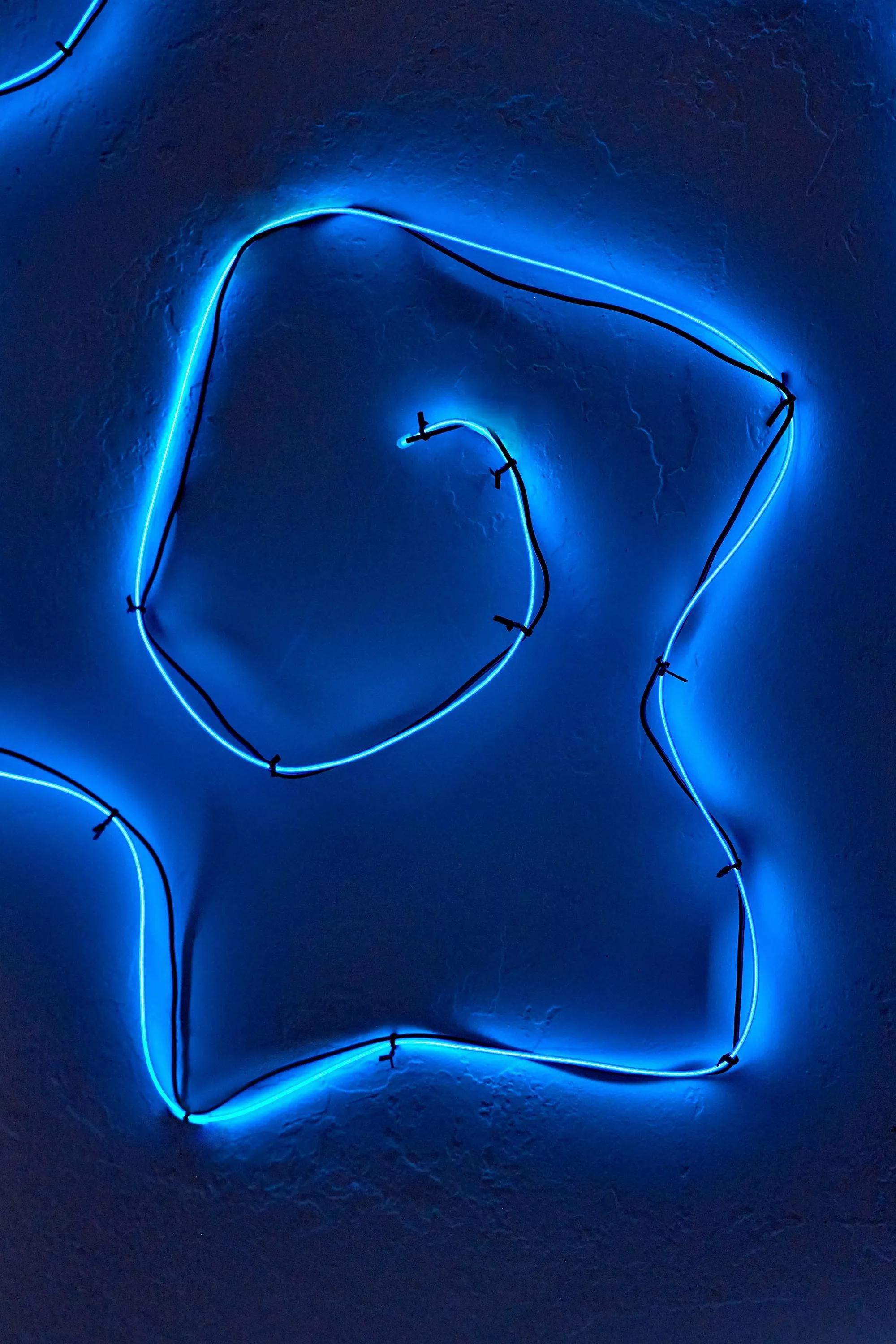 Blue Make Your Own Blue Neon String Light, BLUE, large image number 1