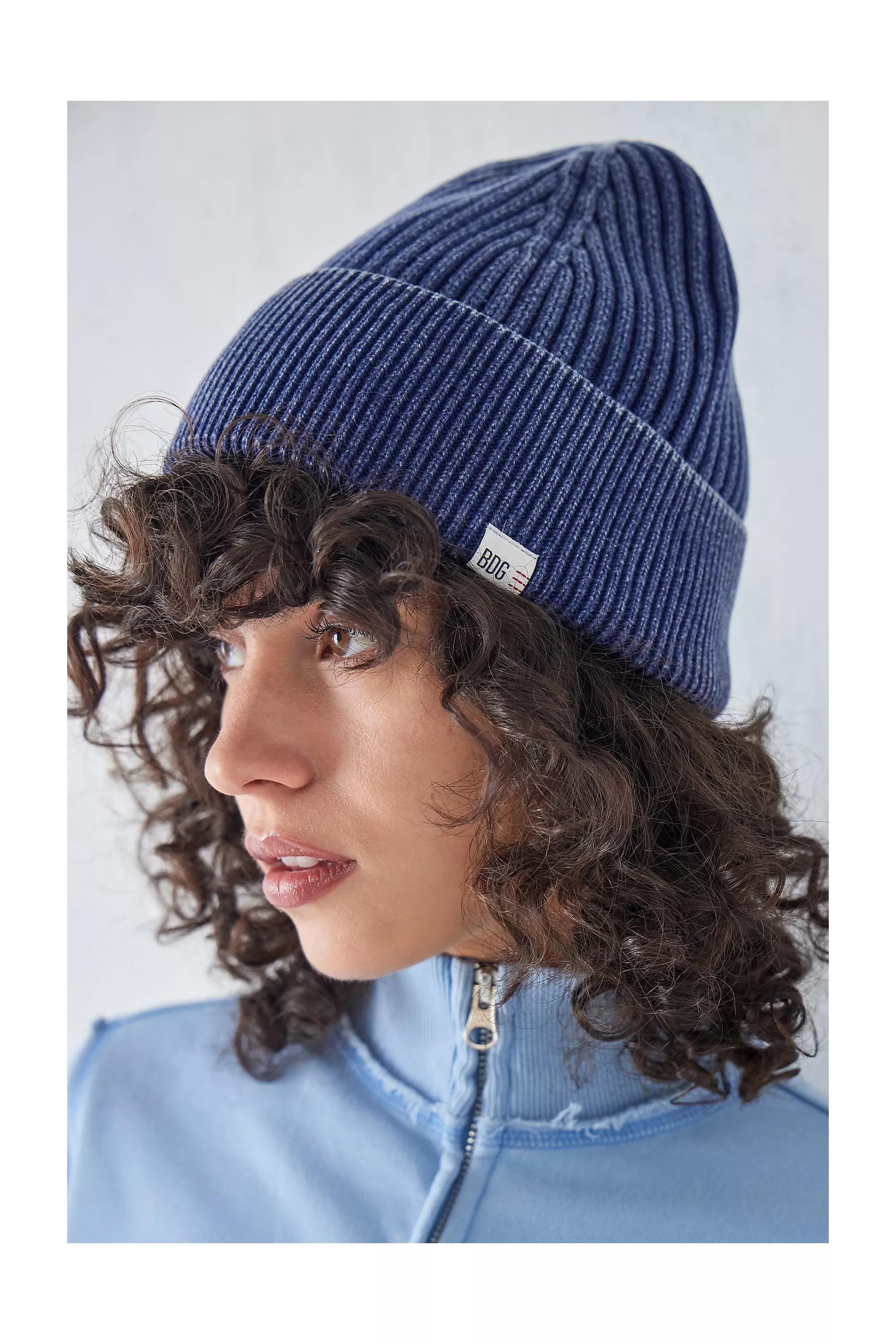 Blue Uo-76 Acid Wash Beanie, , large image number 0