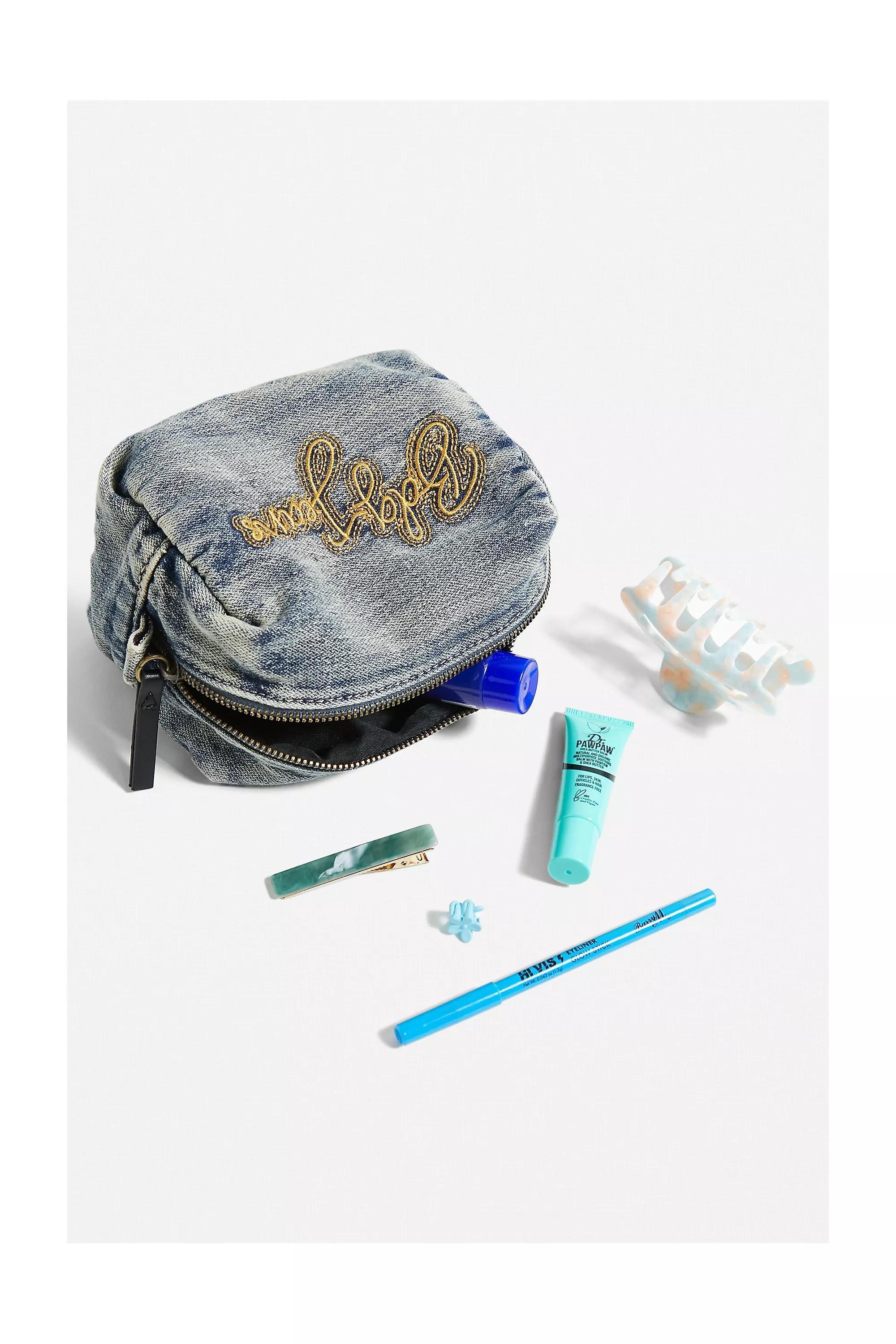 Blue Denim Bdg Makeup Bag, , large image number 1