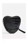 Urban Outfitters - BLK UO Heart Zip-Up Coin Purse