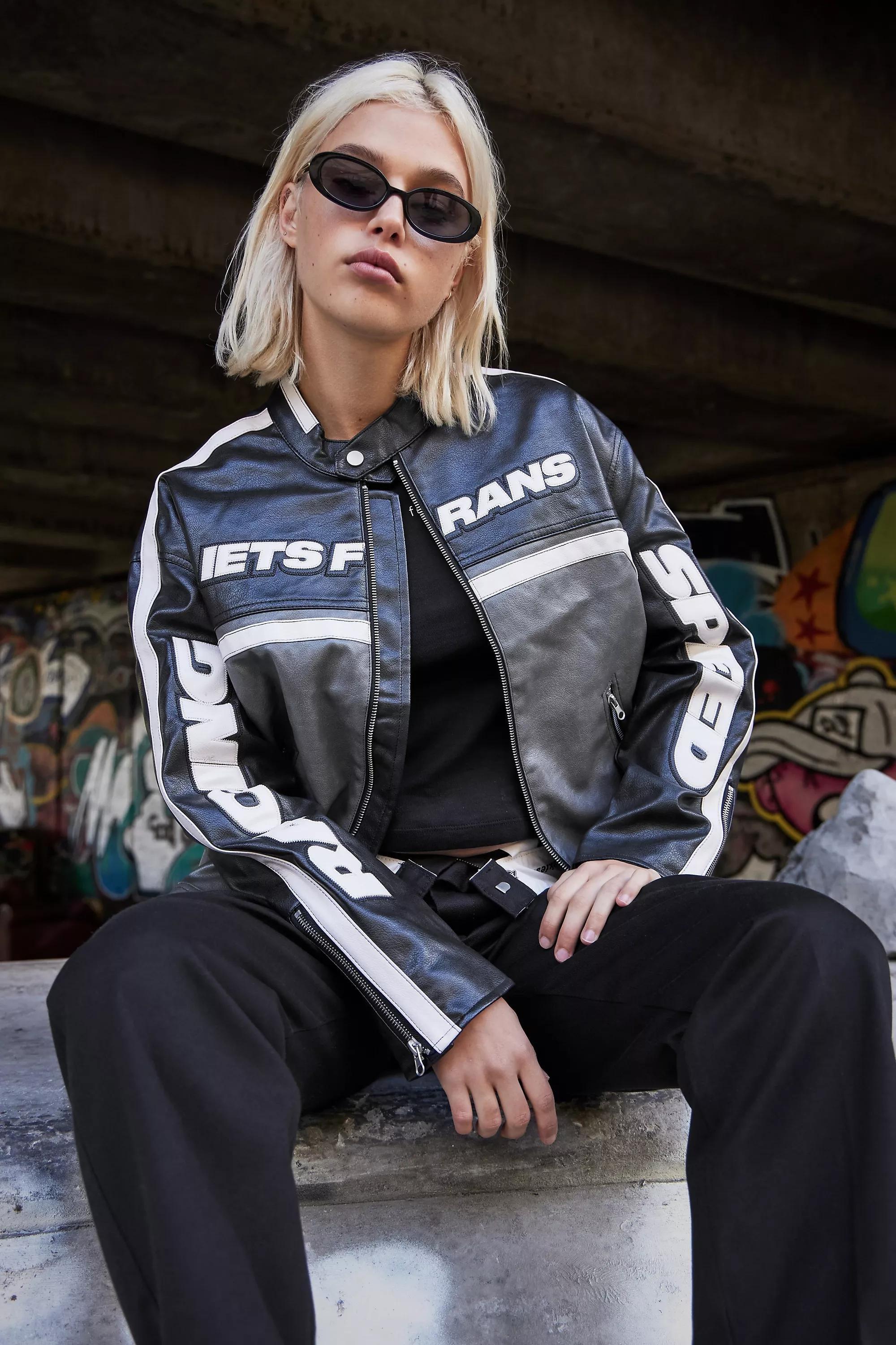 Urban Outfitters Grey Motocross Jacket Azadea UAE