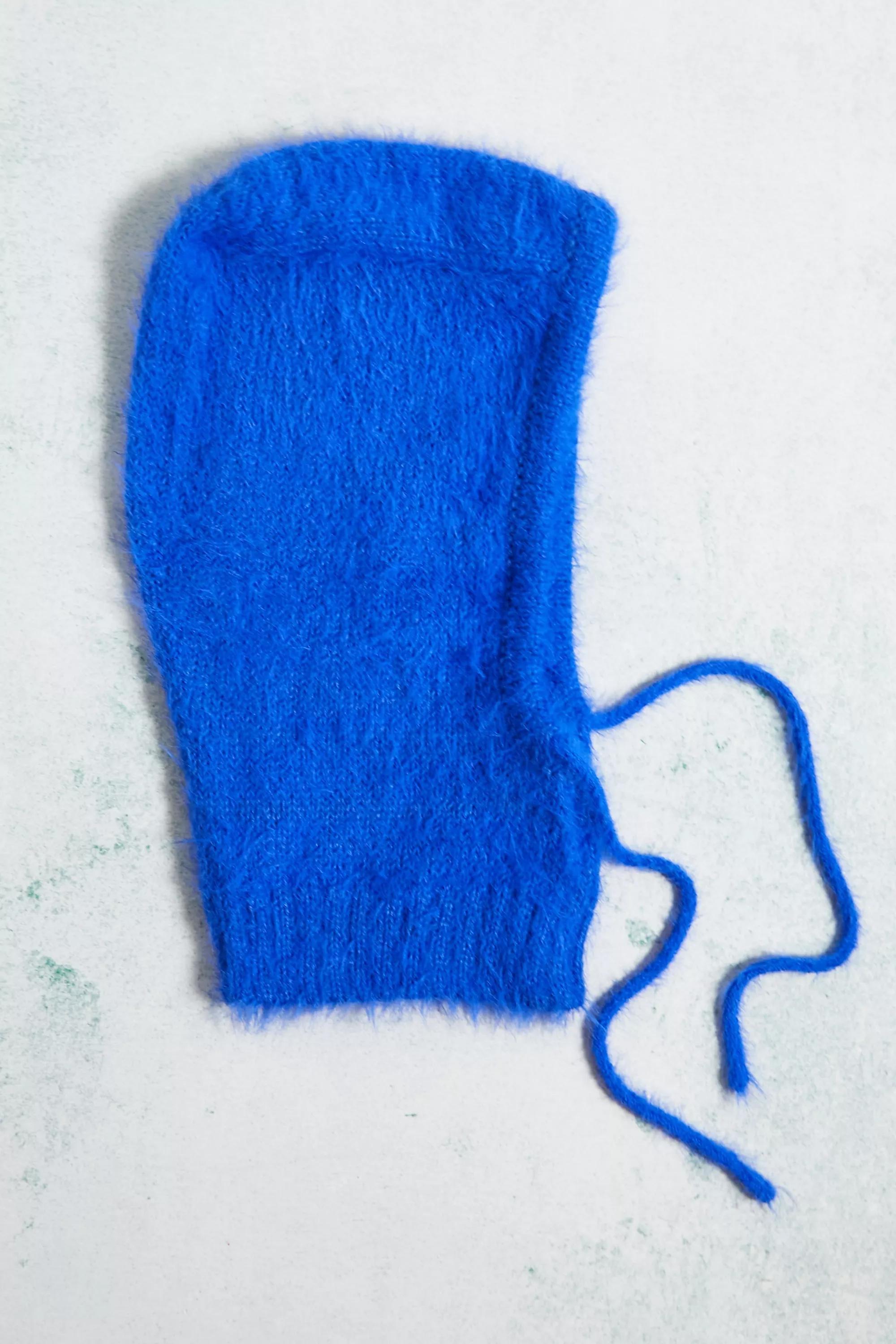Blue Uo Kody Fluffy Knit Hood, , large image number 2