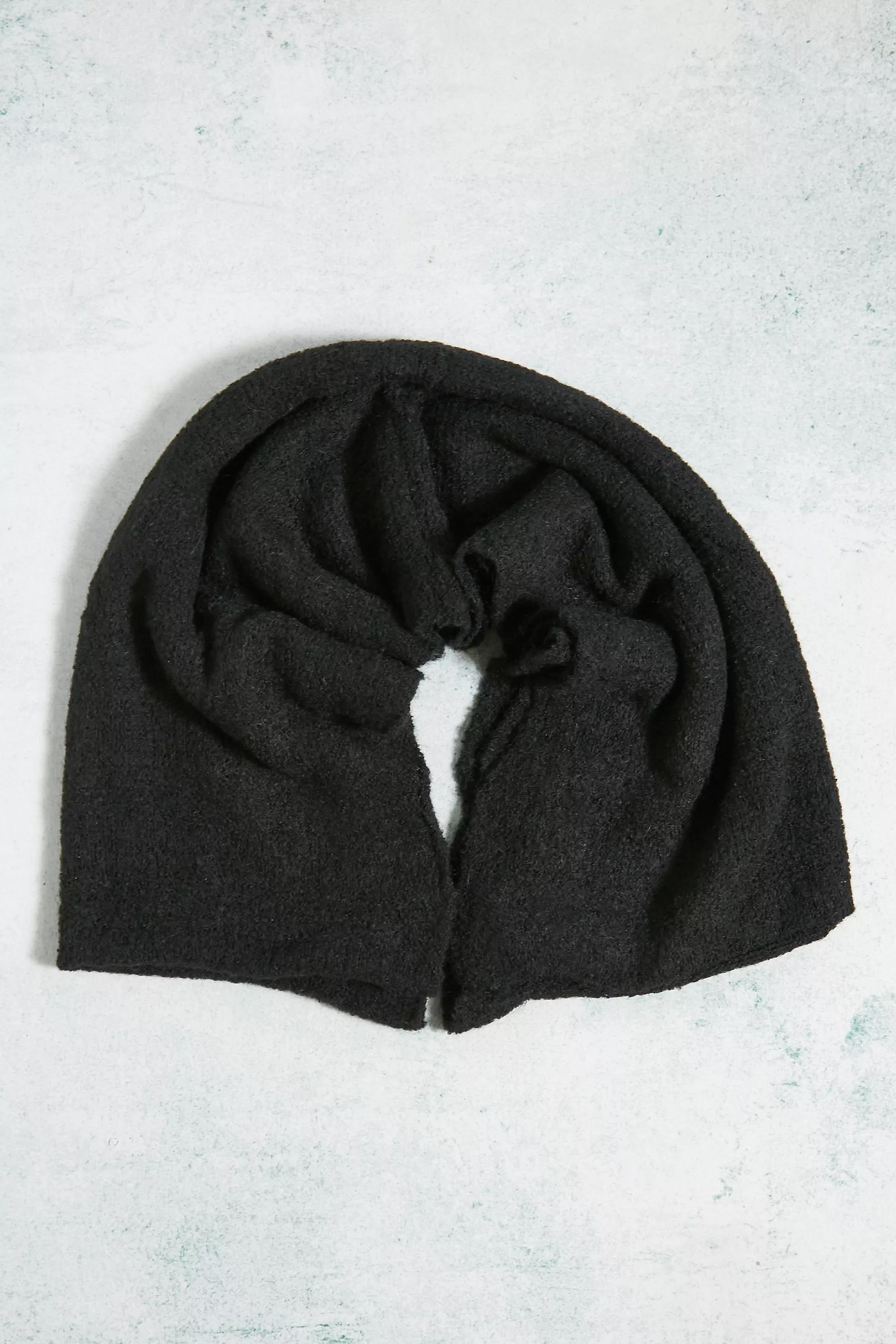 Black Fine Knit Snood, , large image number 2