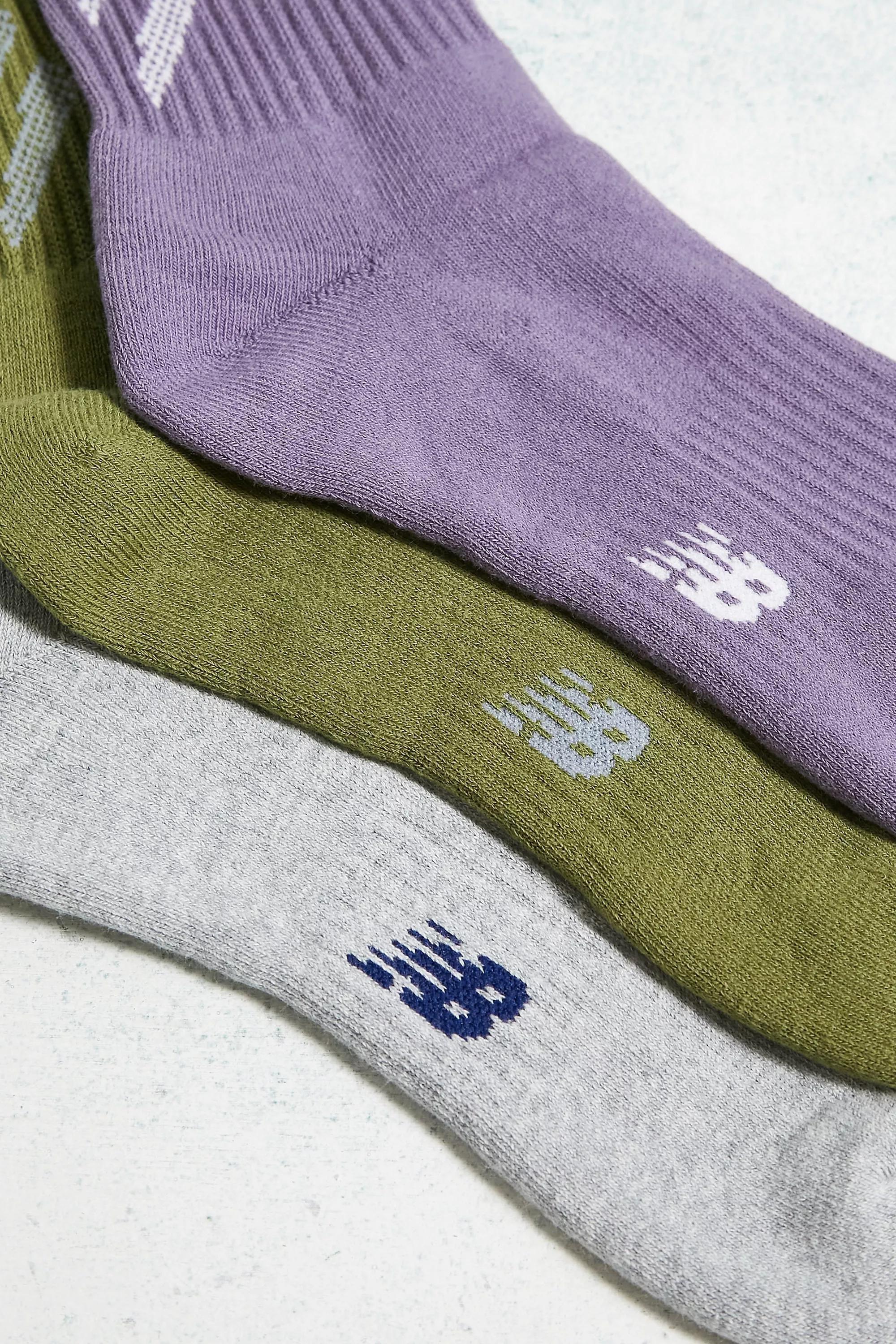Multicolour Nb Big Logo Crew Socks, Set Of 3, ASSORT, large image number 1