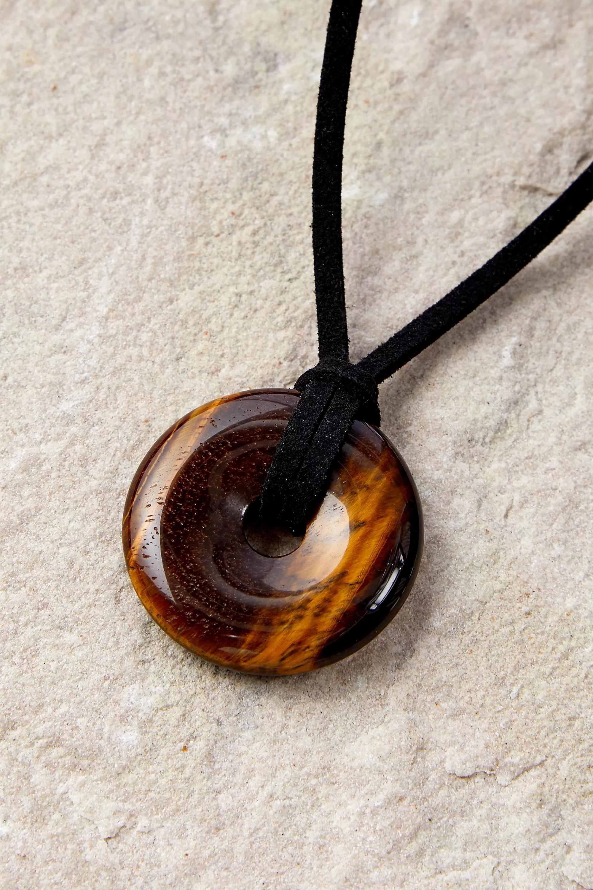 BRN Silence + Noise Stone Disc Double-Wrap Choker, , large image number 0