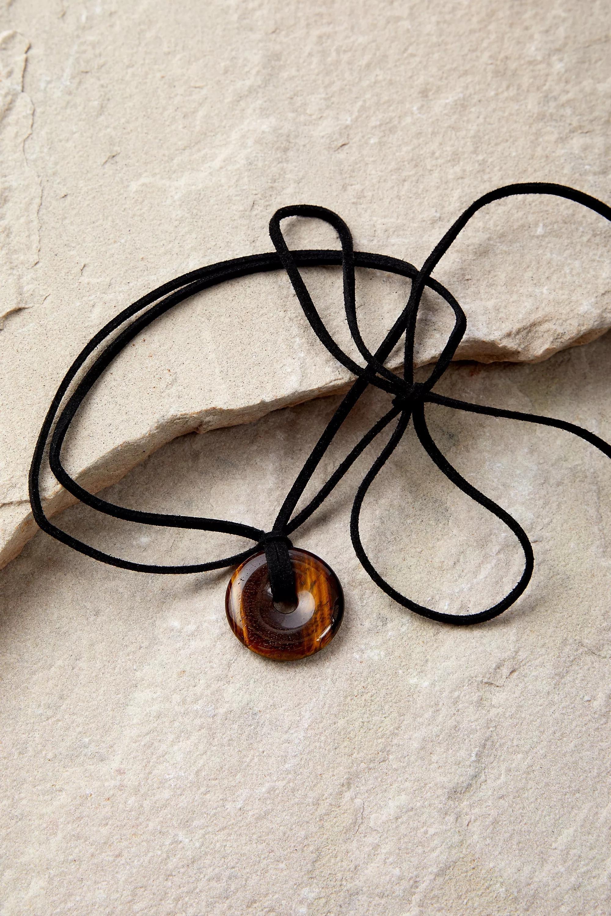 BRN Silence + Noise Stone Disc Double-Wrap Choker, , large image number 2