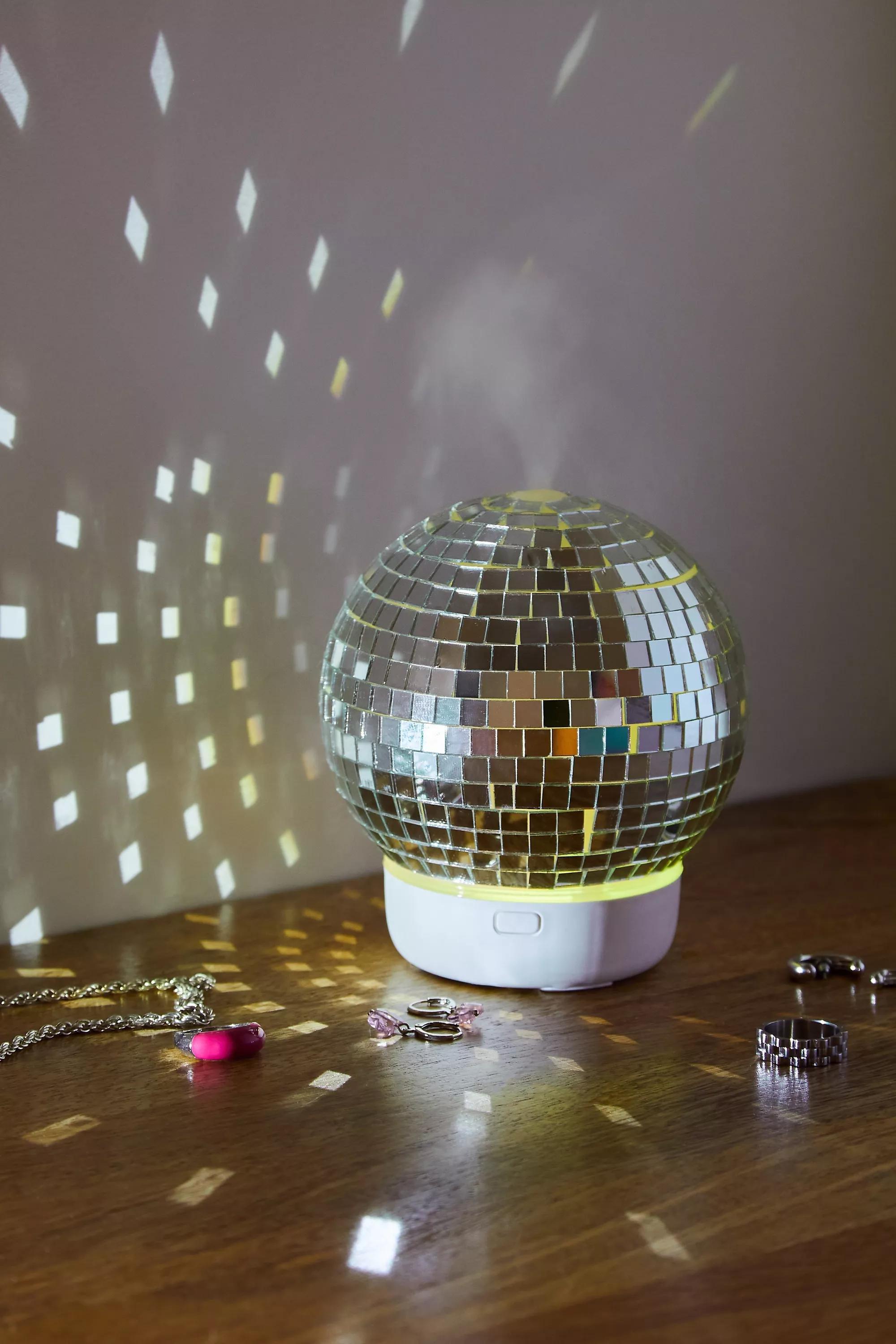 White Led Disco Ball Diffuser, WHT, large image number 0
