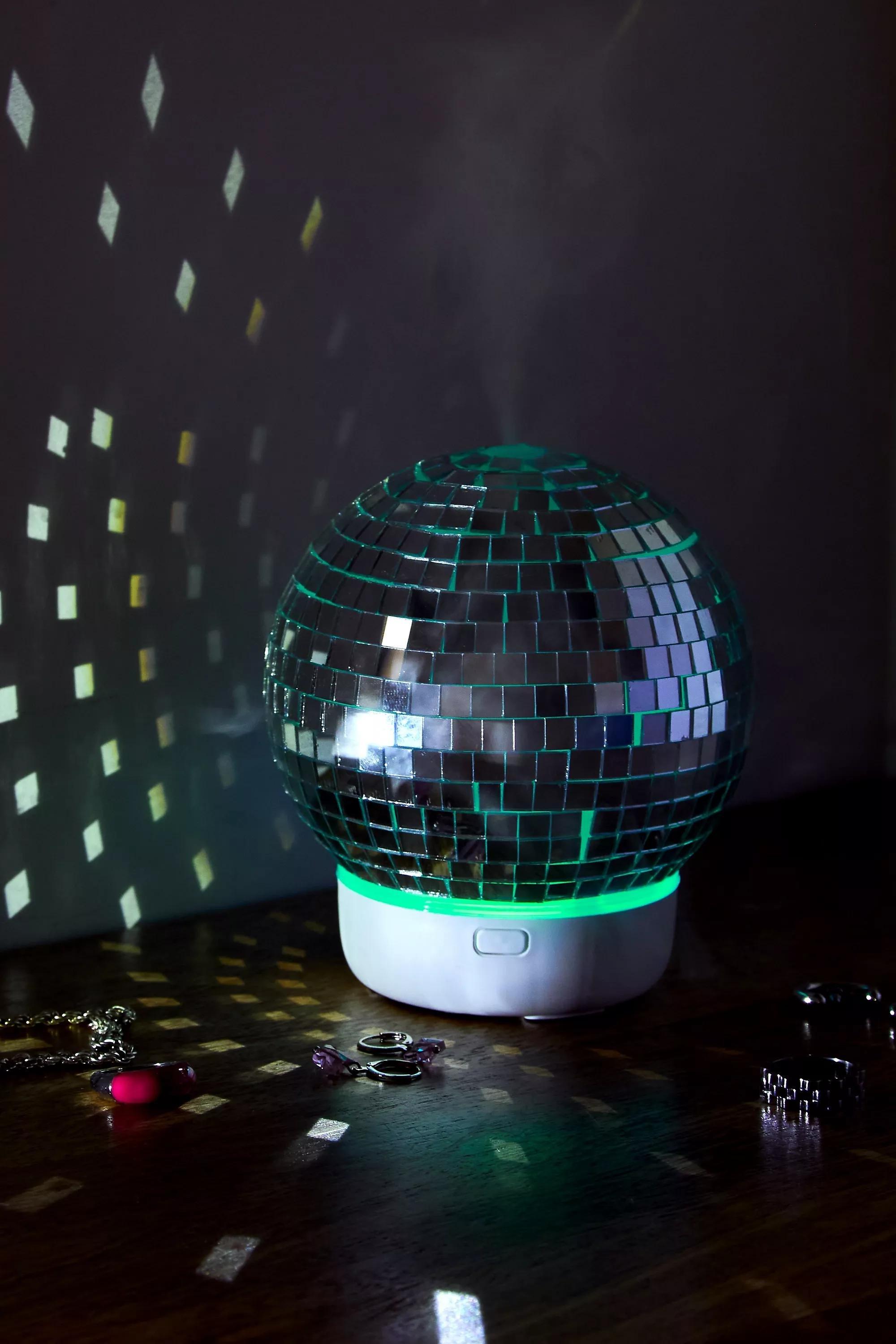 White Led Disco Ball Diffuser, WHT, large image number 1