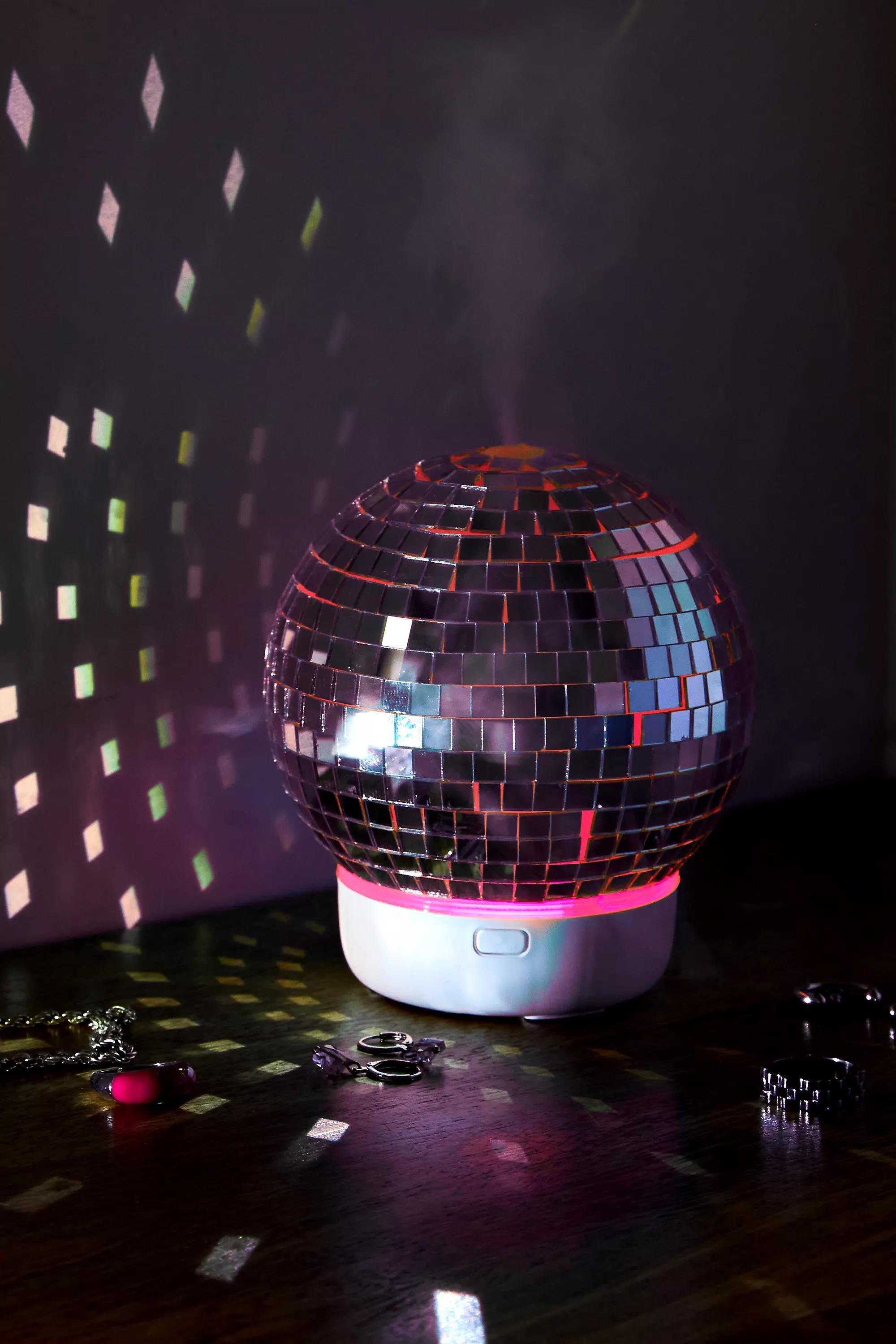 White Led Disco Ball Diffuser, WHT, large image number 2