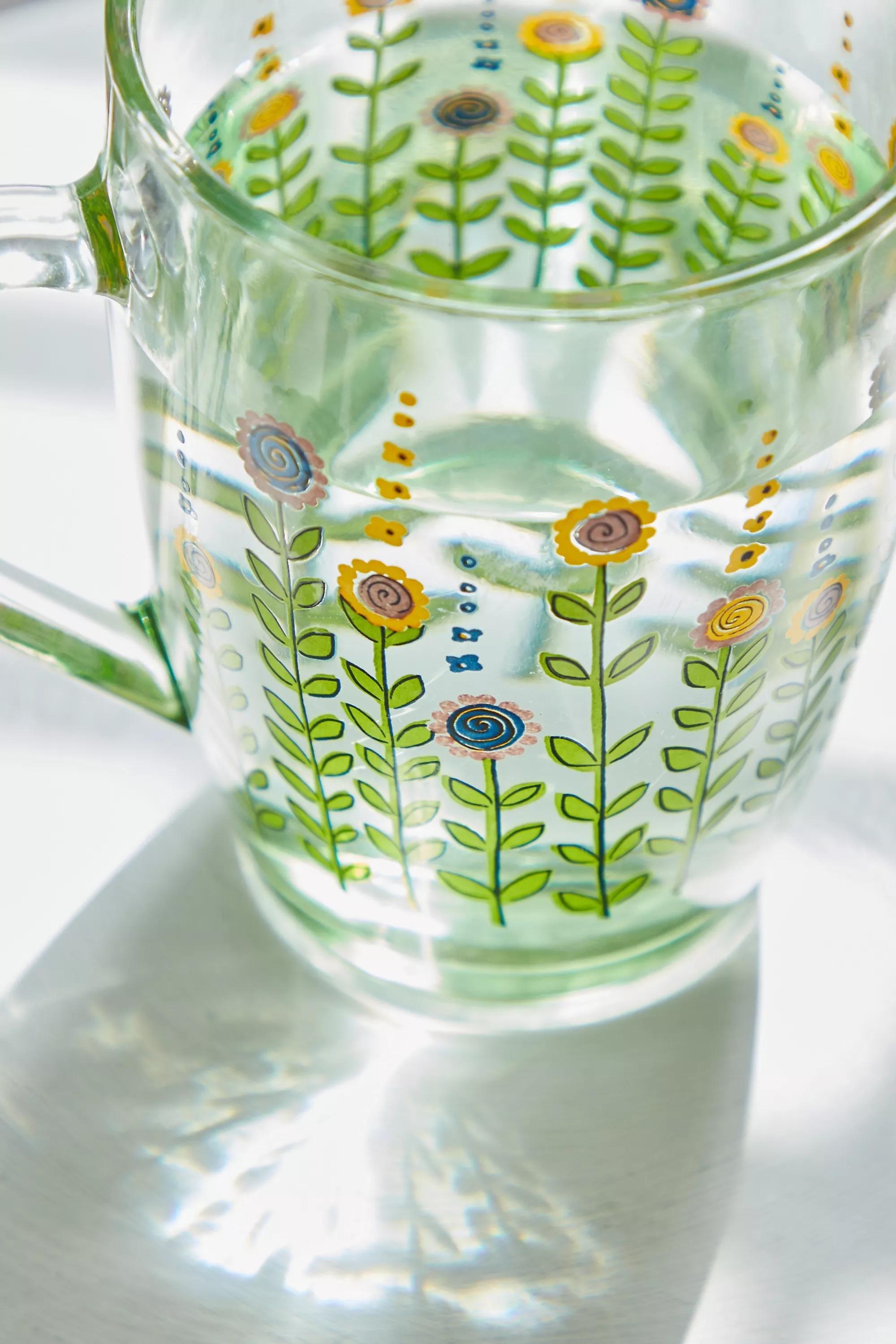GRN Garden Flower Glass Mug, , large image number 2