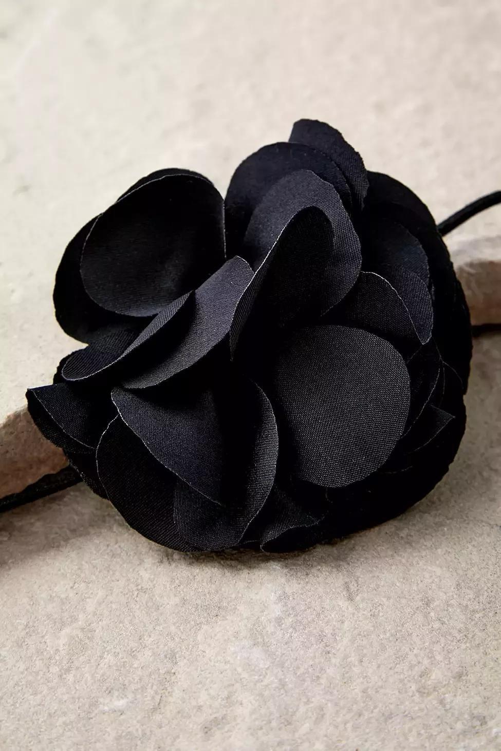 Black Silence + Noise Jem Layered Flower Choker, , large image number 2