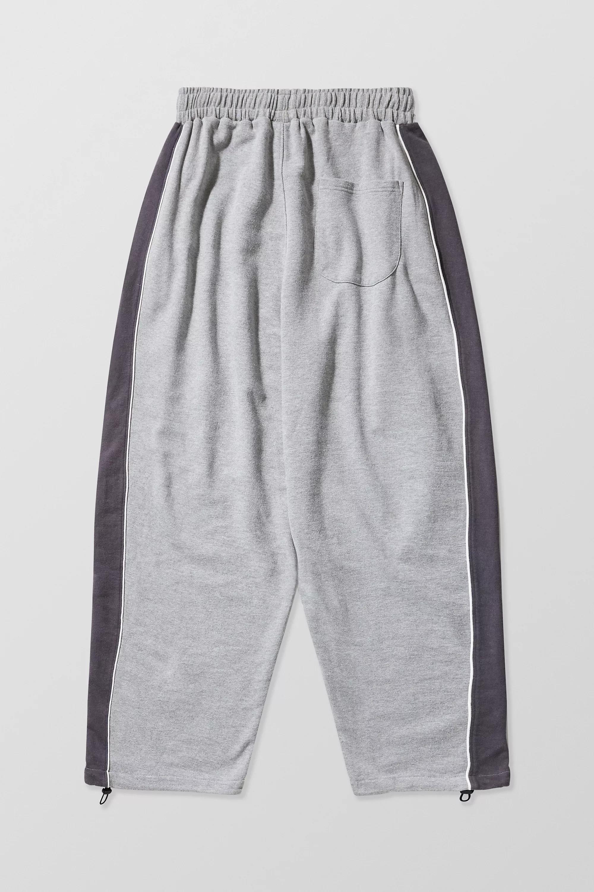 Grey Panelled Harri Baggy Joggers, , large image number 5