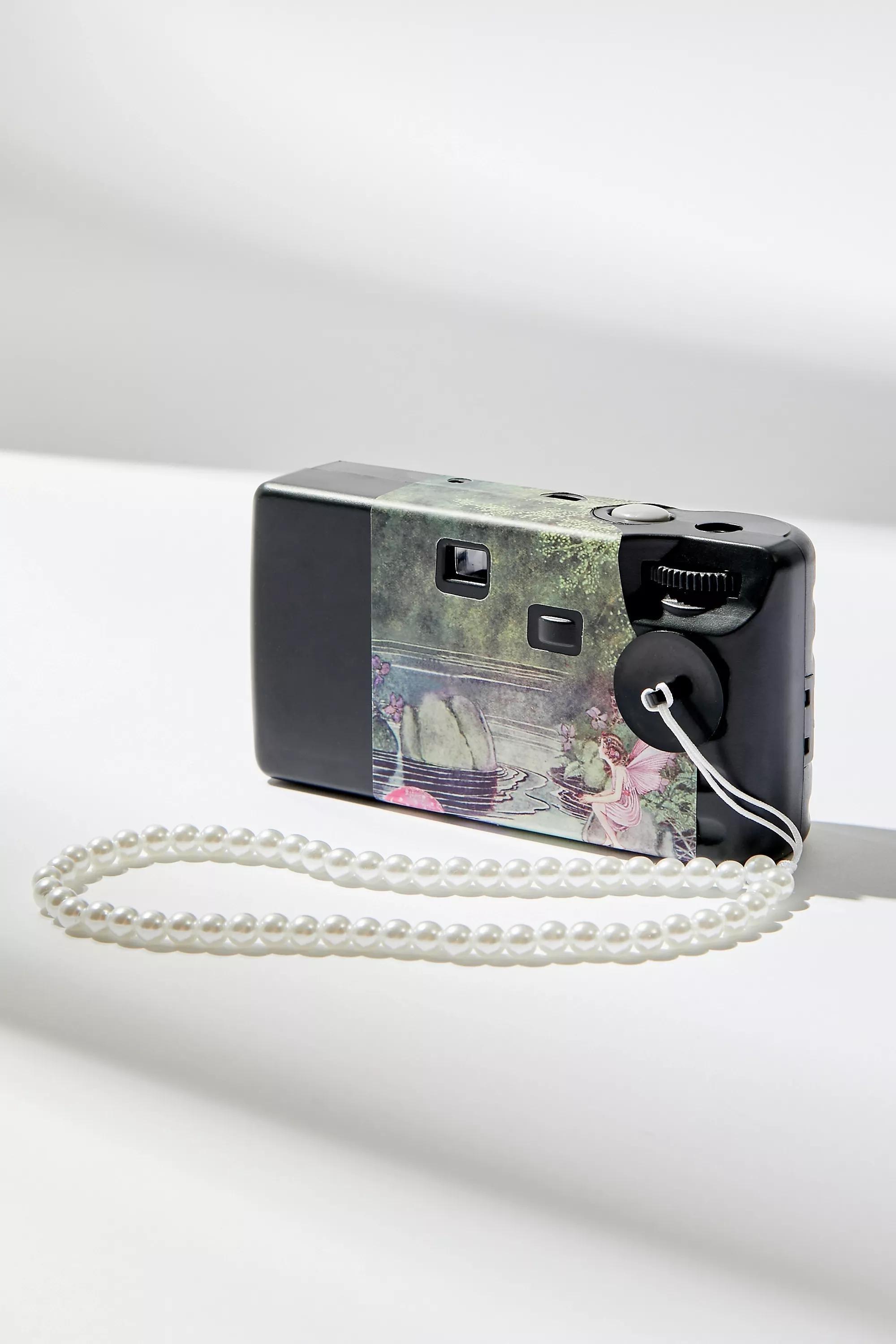 Black Fairy Print Disposable Camera With Strap, ASSORT, large image number 2