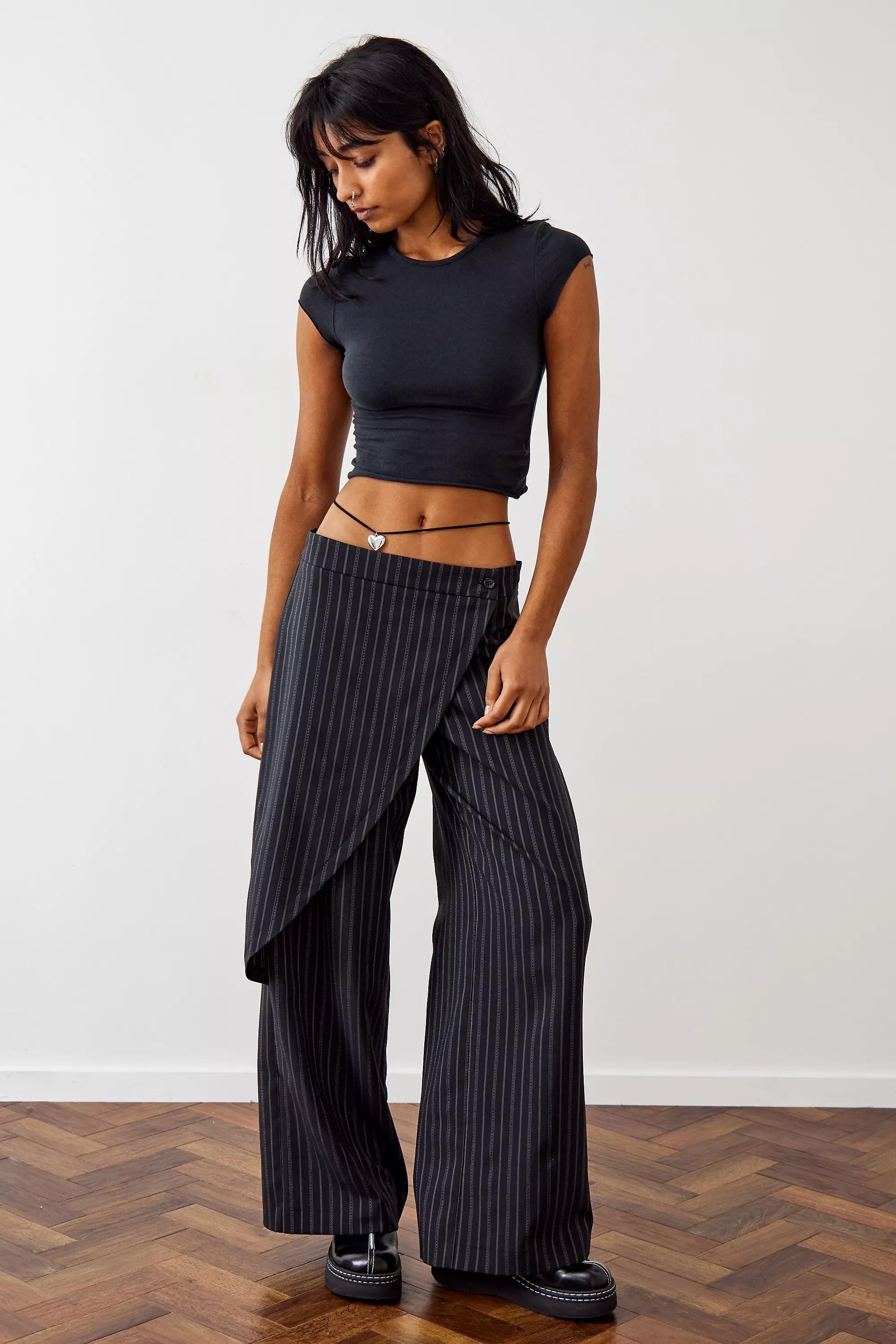 BLK Archive At UO Black Kali Triple Pinstripe Trousers