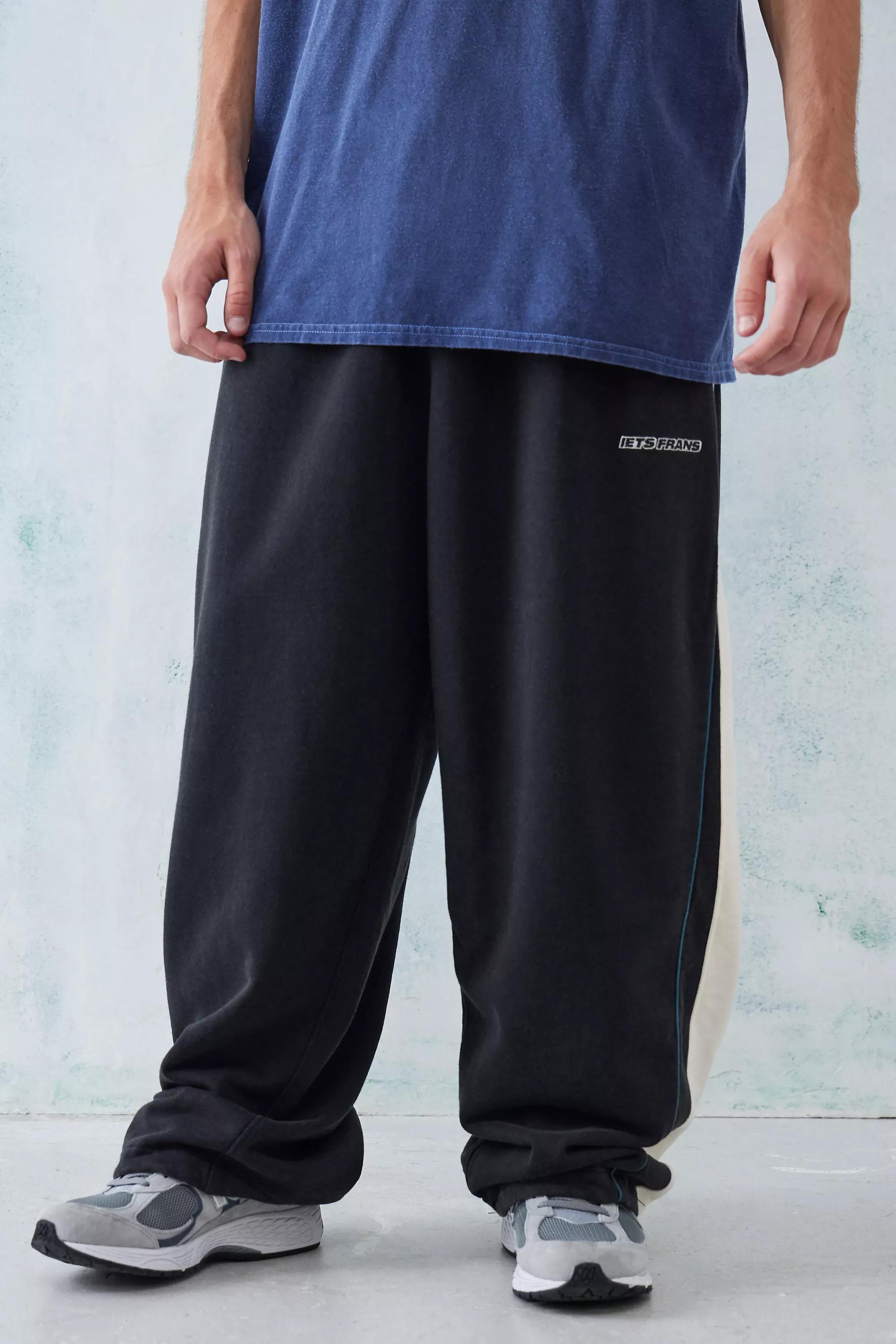 Black Iets Frans... Panelled Harri Baggy Joggers, , medium