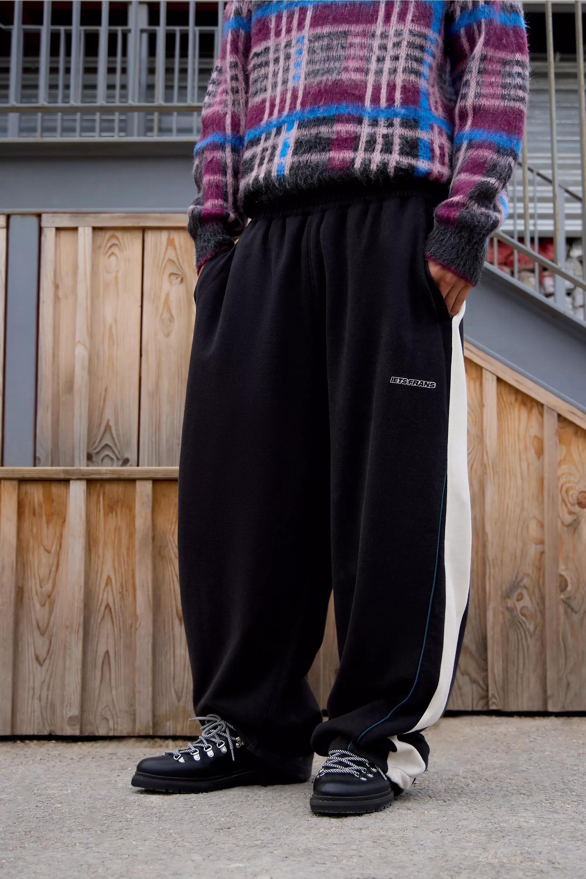 Black Iets Frans... Panelled Harri Baggy Joggers, , large image number 0