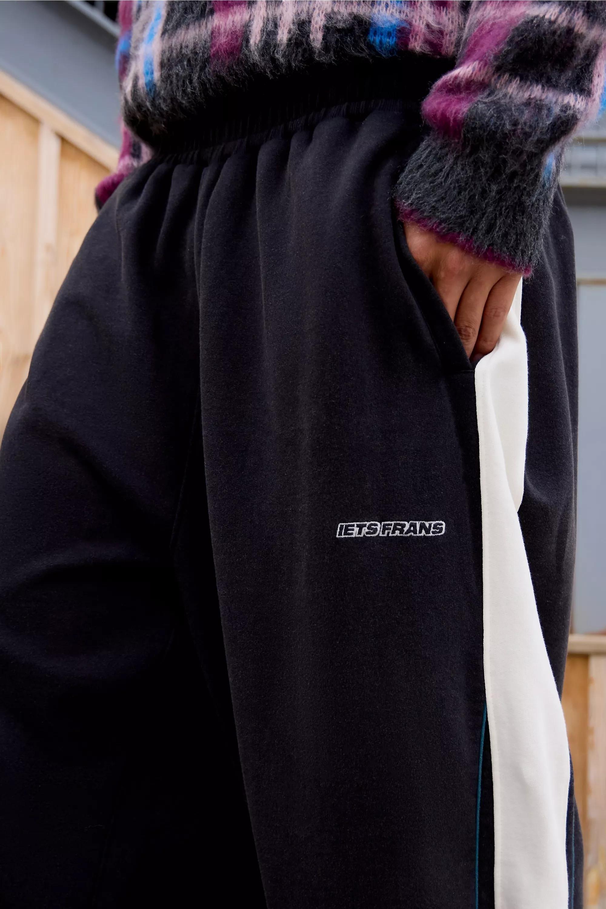 Black Iets Frans... Panelled Harri Baggy Joggers, , large image number 3