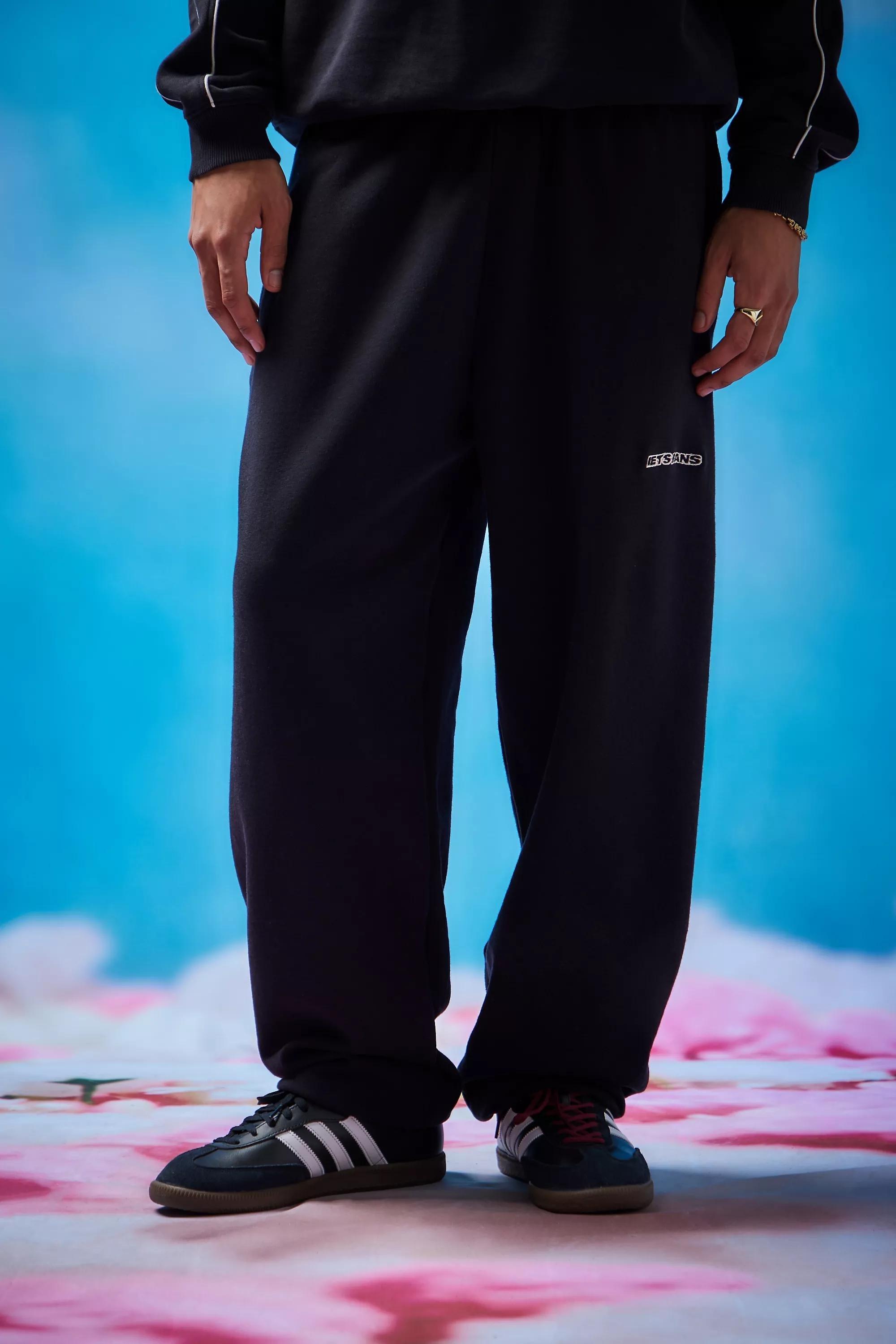Black Big Embroidered Jogger, , large image number 0
