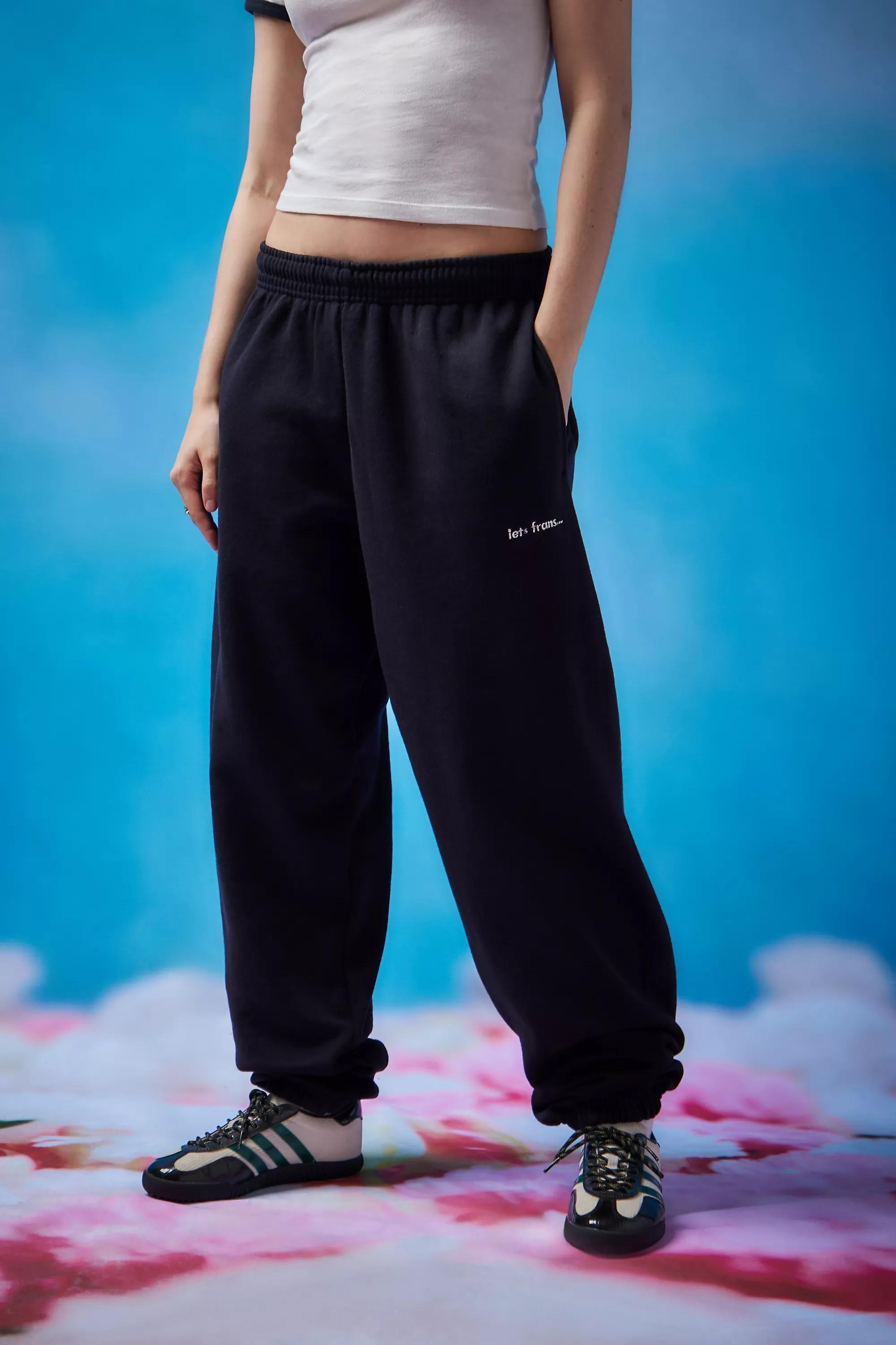 Black Big Embroidered Jogger, , large image number 4