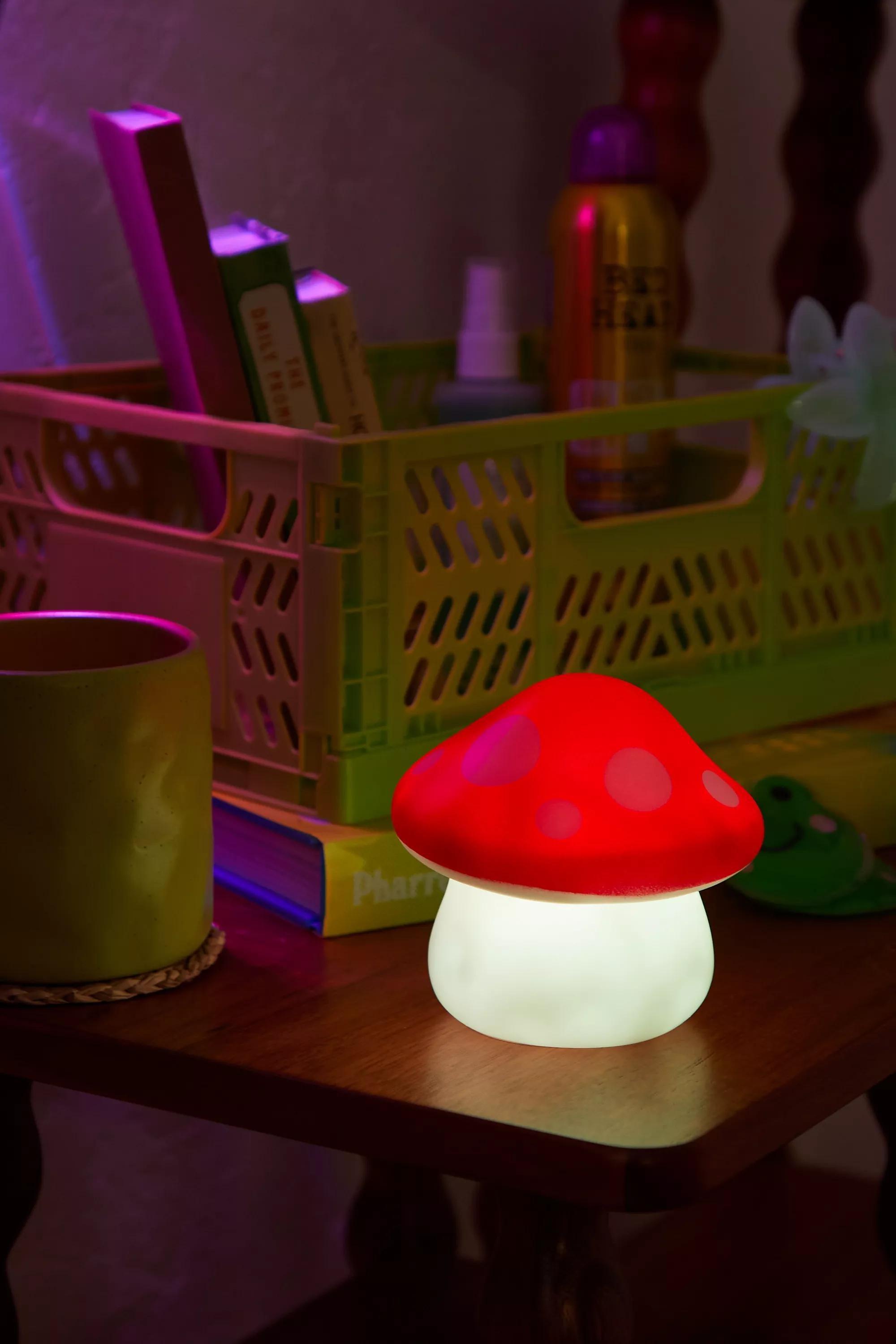 Red Colour Changing Mushroom Lamp, RED, large image number 0