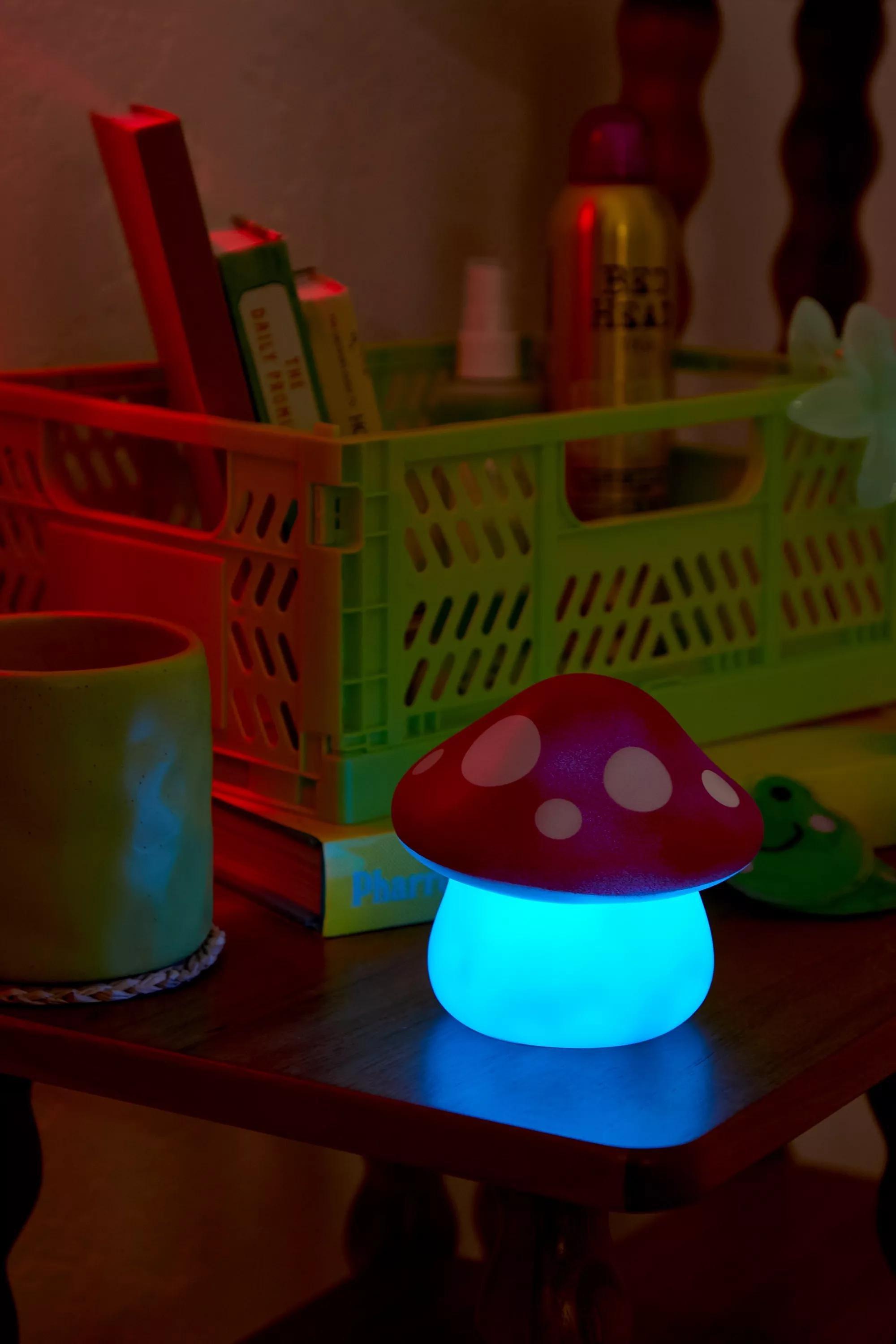 Red Colour Changing Mushroom Lamp, RED, large image number 2