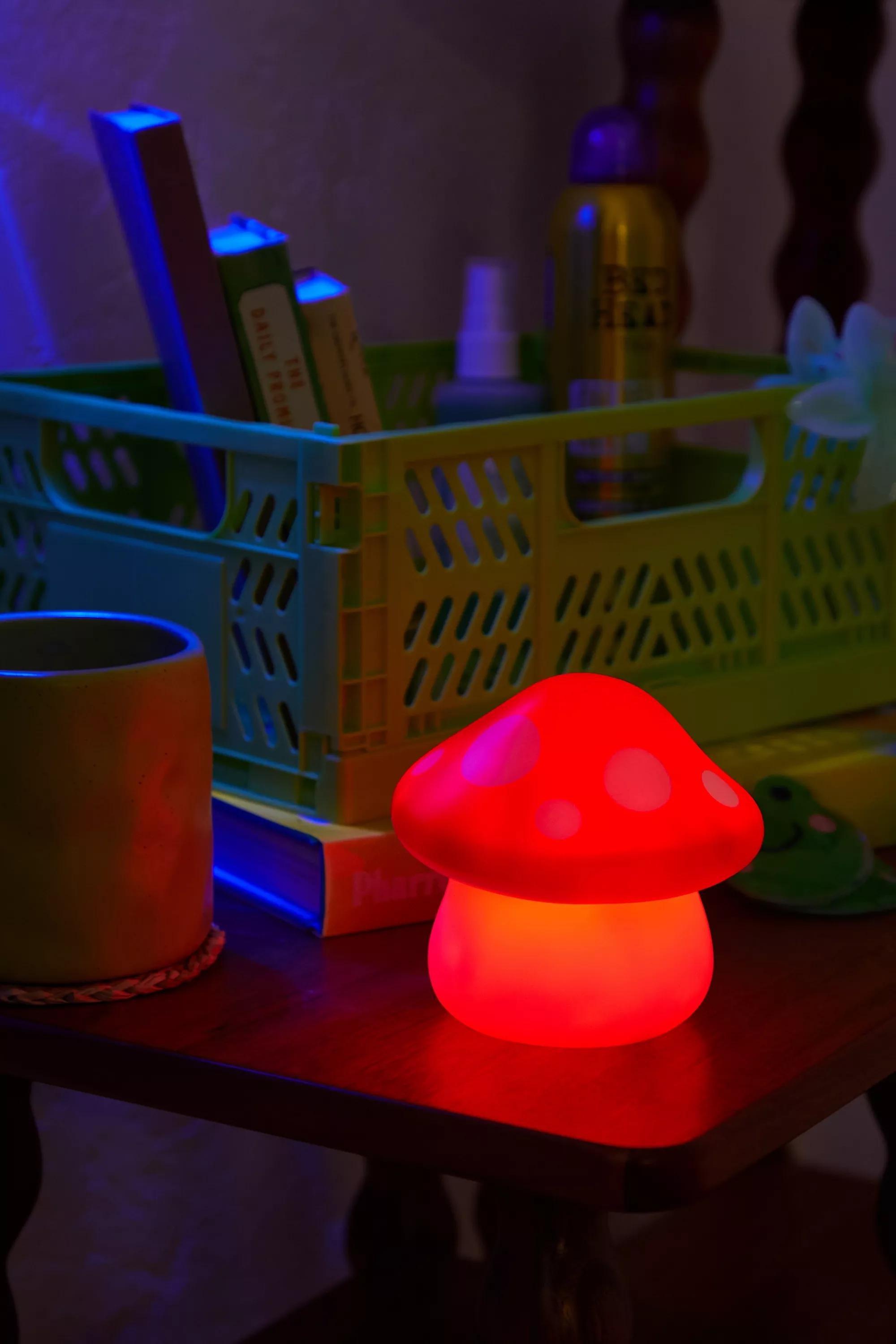 Red Colour Changing Mushroom Lamp, RED, large image number 3