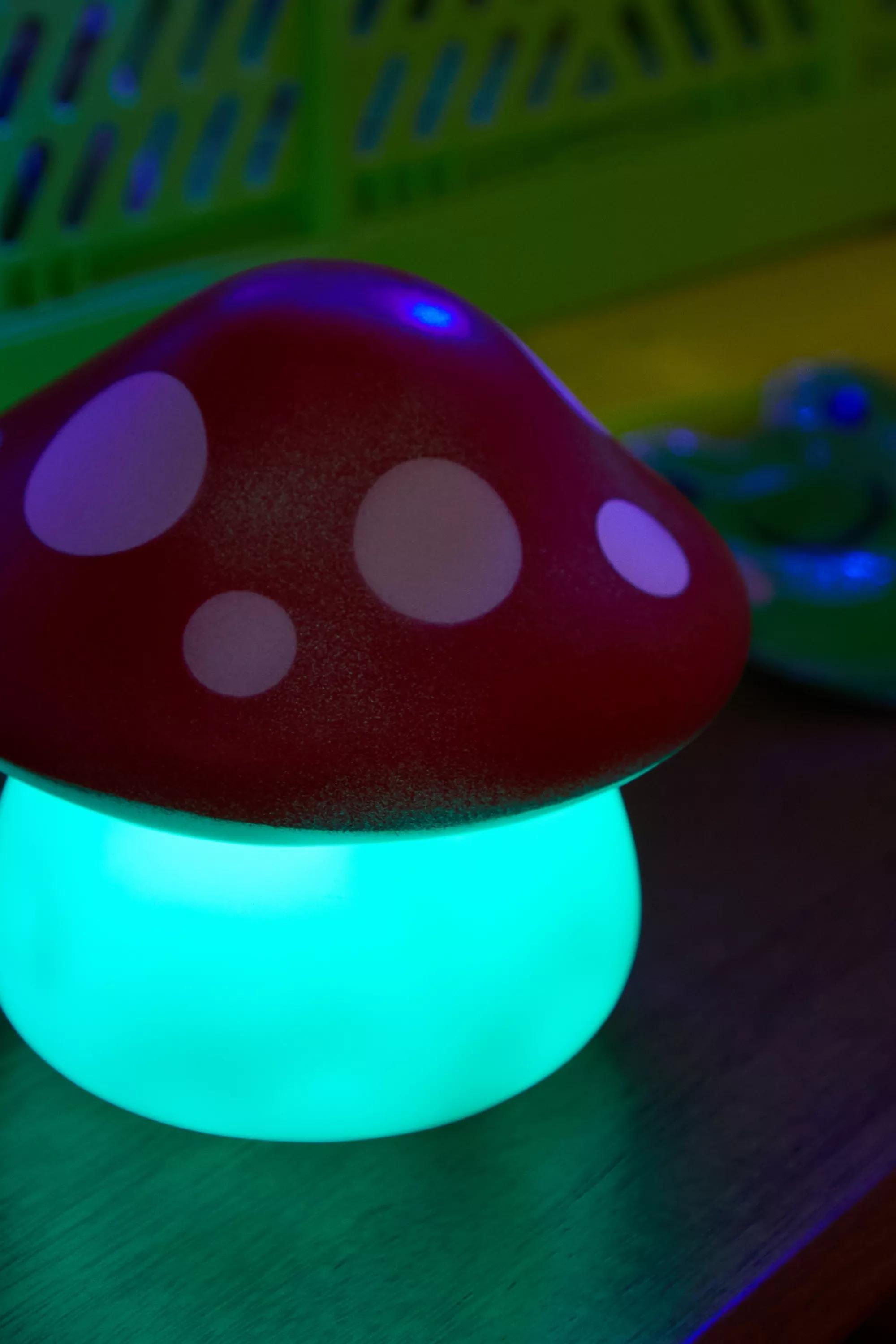 Red Colour Changing Mushroom Lamp, RED, large image number 4
