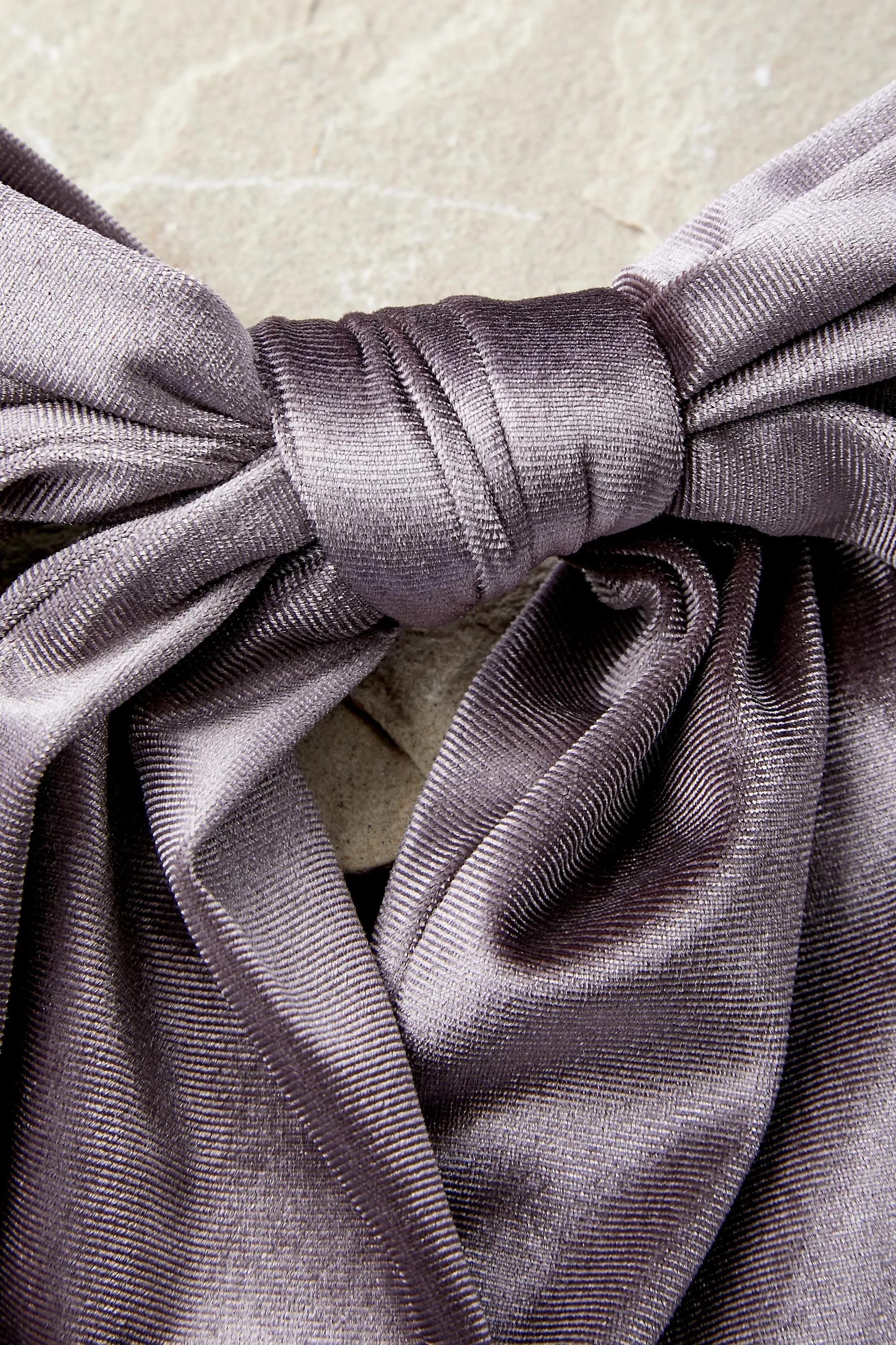 Purple Oversized Velvet Bow Hair Clip, , large image number 1