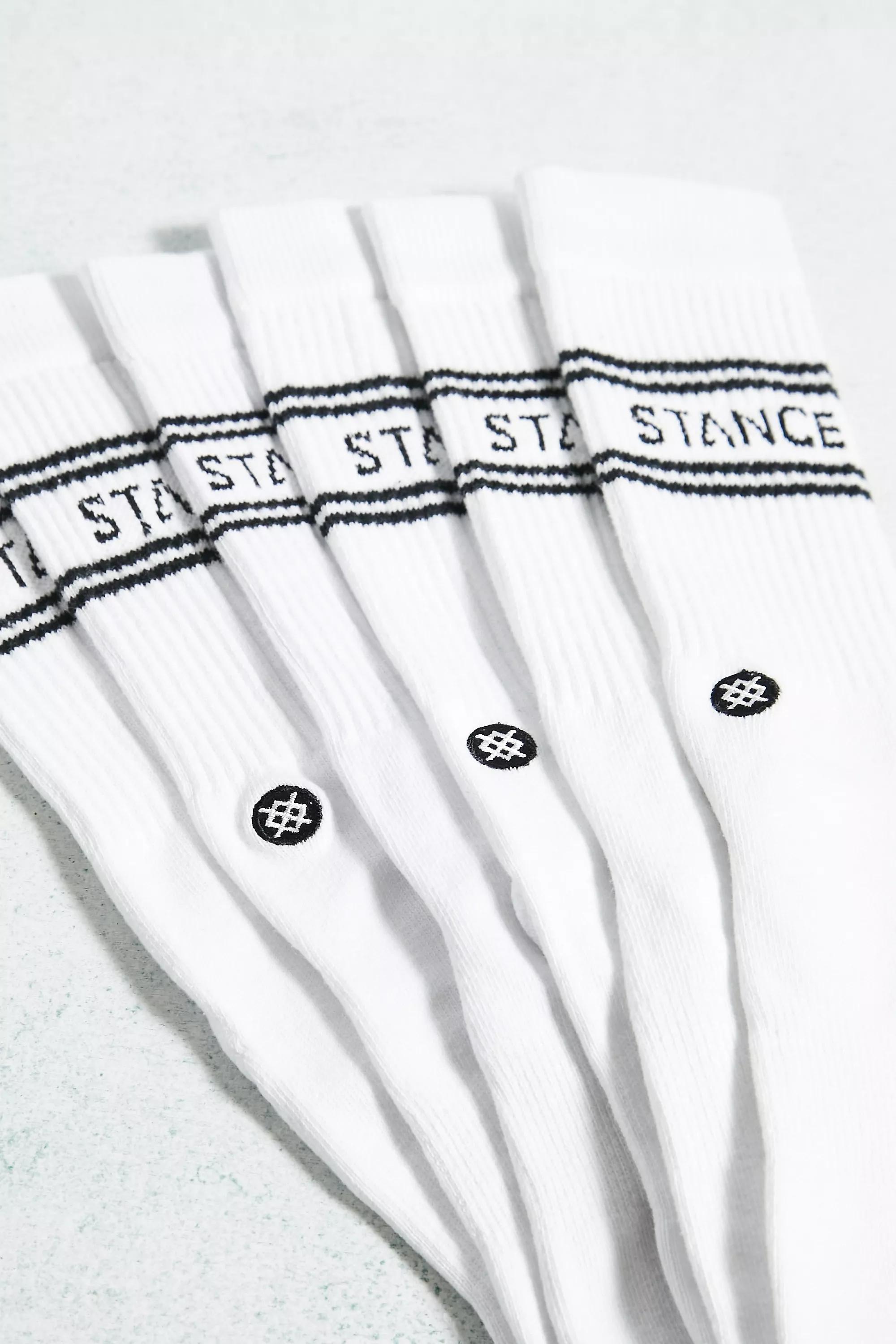 White Stance Basic Socks, Set Of 3, , large image number 1