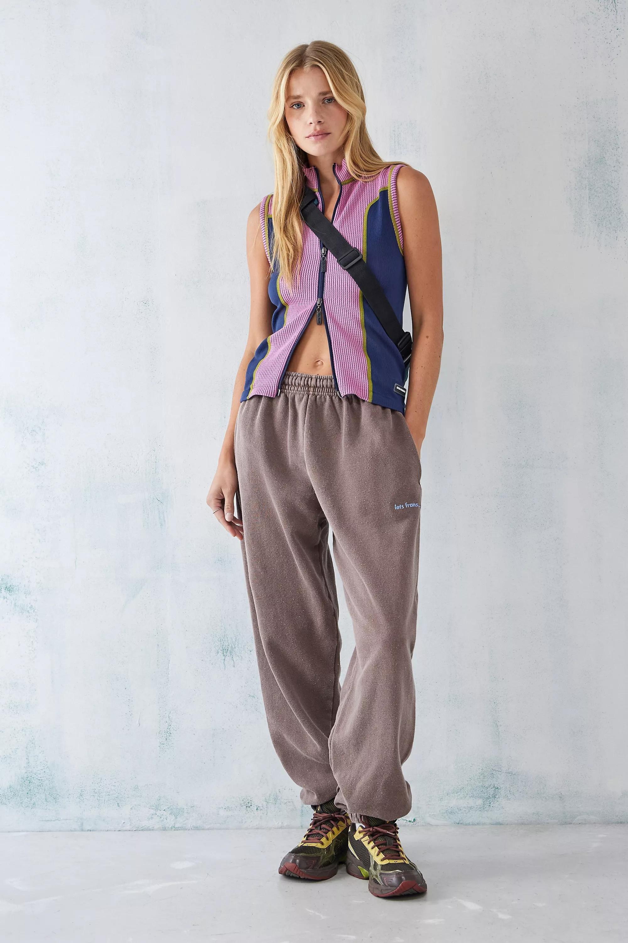 Urban Outfitters Brown Iets Frans Cuffed Joggers Azadea UAE