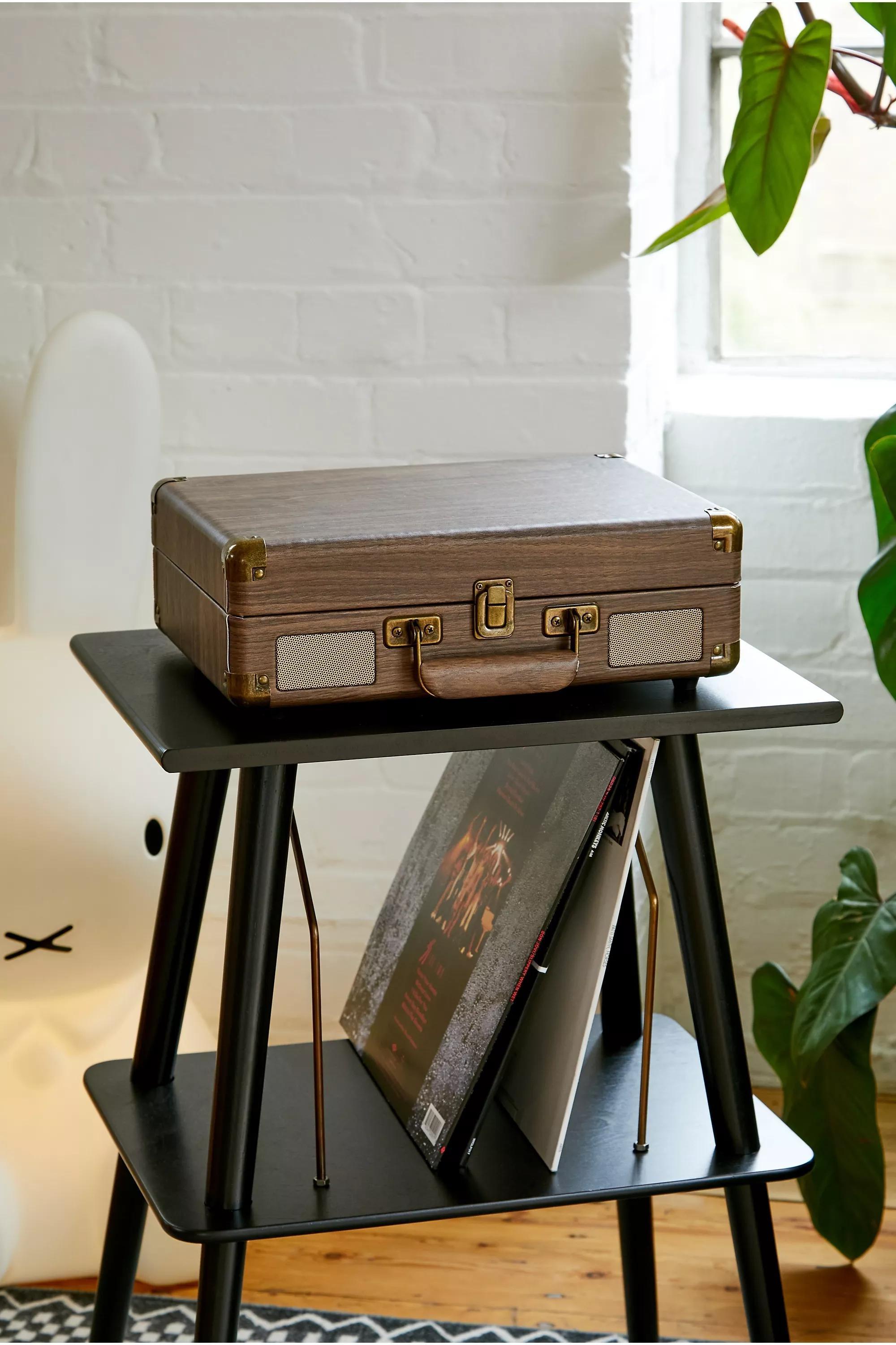 Brown Crosley Walnut Cruiser Vinyl Record Player, , large image number 2