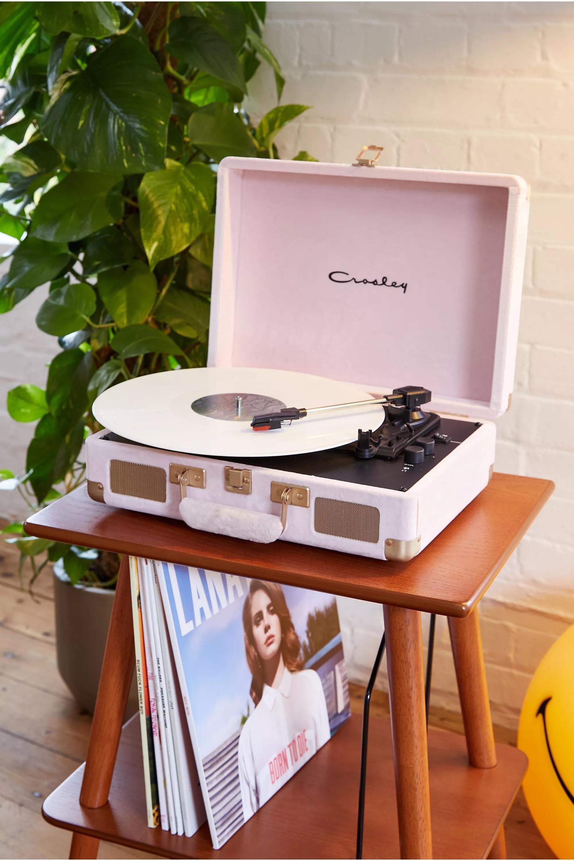 Pink Bluetooth Vinyl Record Player, , large image number 0
