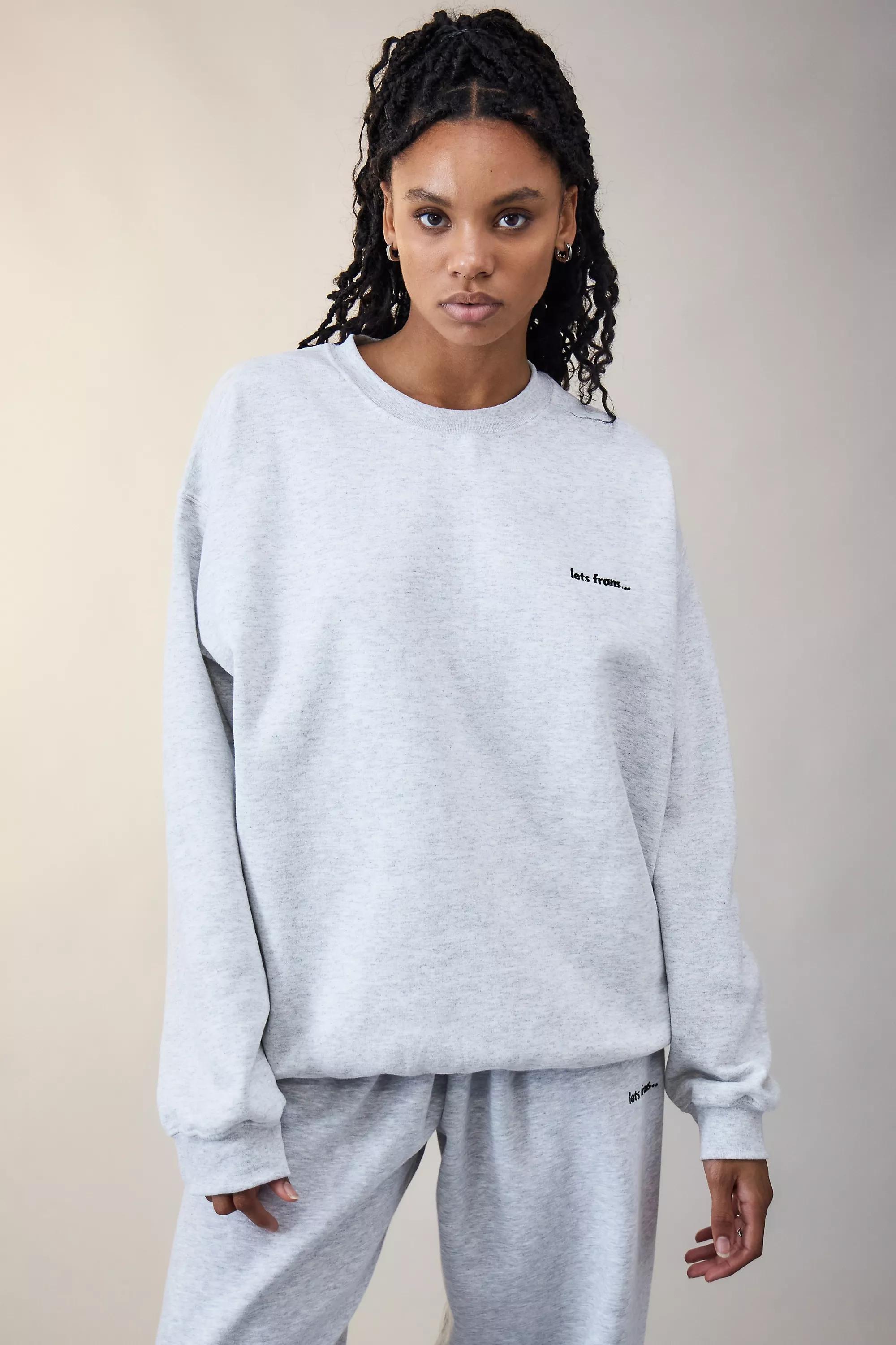 Urban Outfitters Grey Iets Frans Marl Sweatshirt Azadea UAE