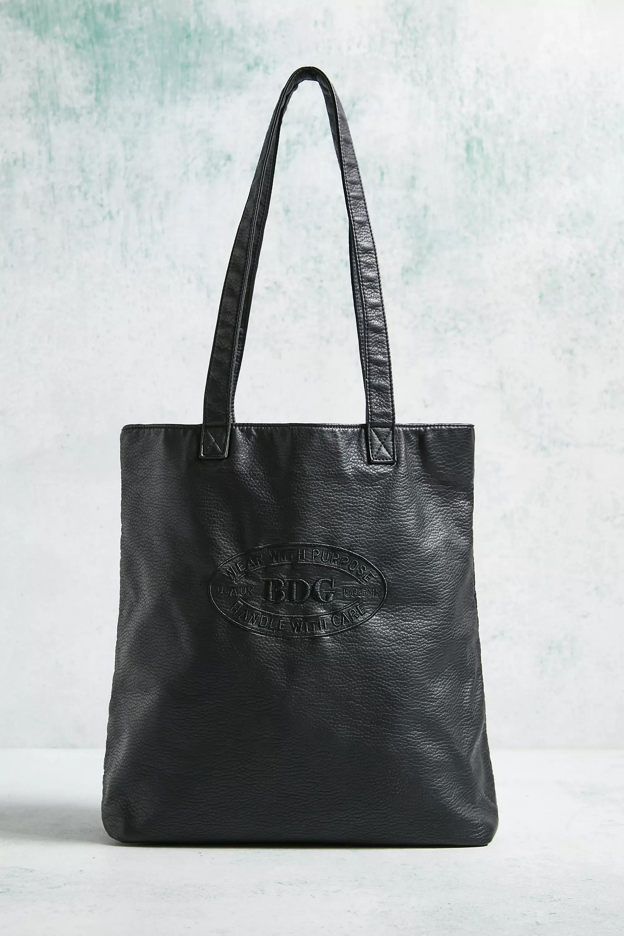 Black Tote Bag, BLK, large image number 1