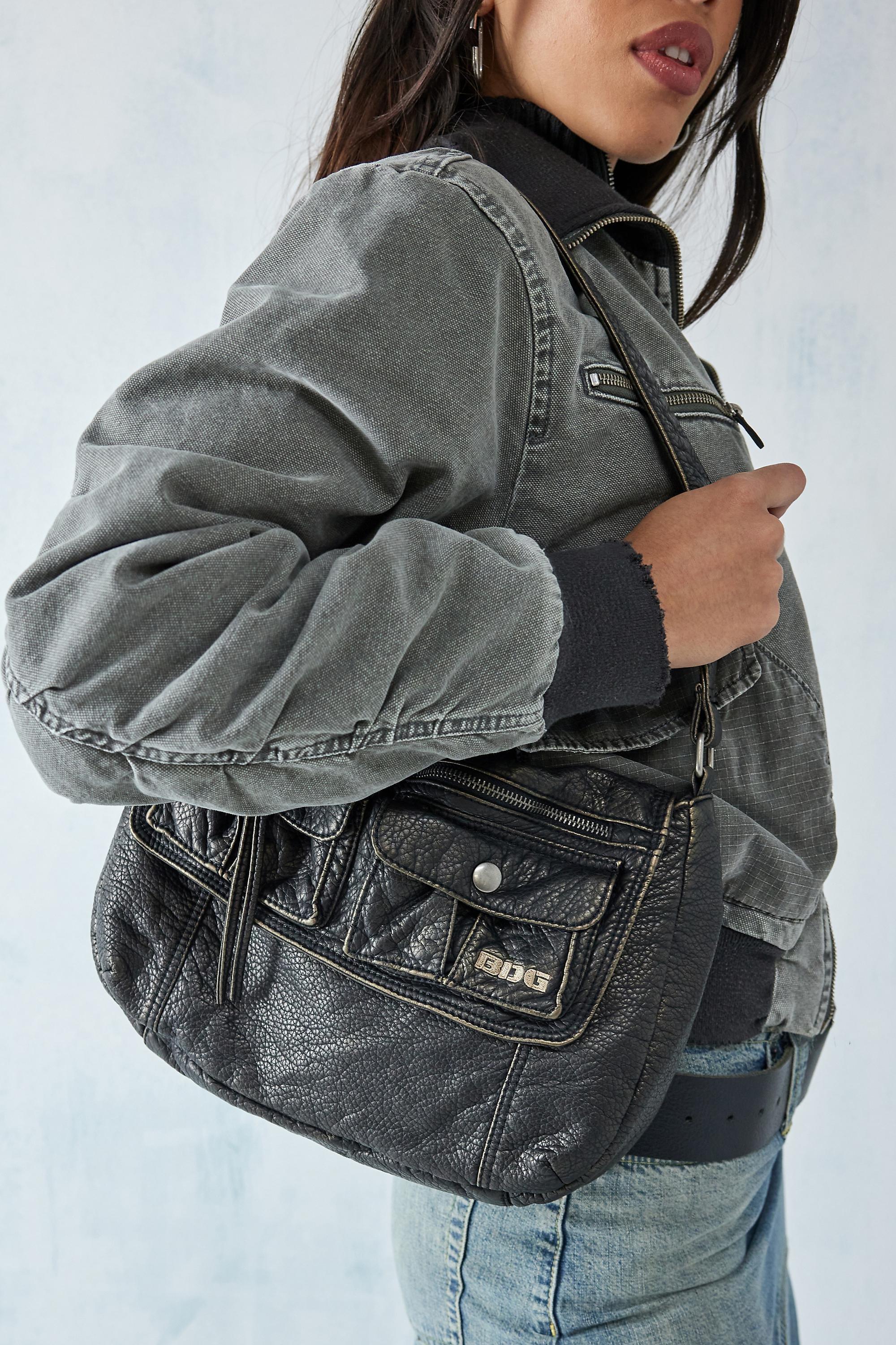 Black Bdg Detailed Shoulder Bag, BLK, large image number 0