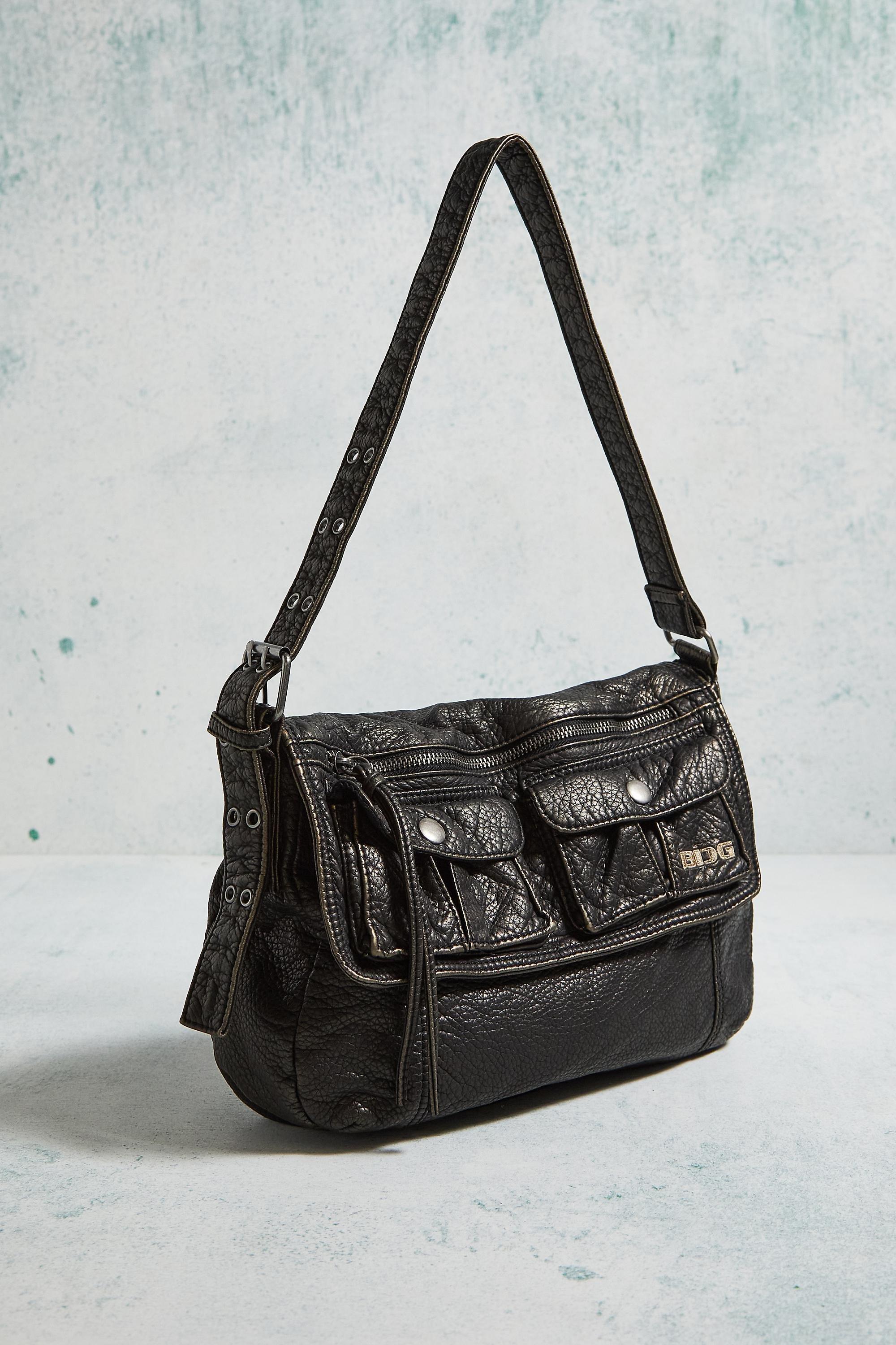 Urban Outfitters - Black Bdg Faux Leather Shoulder Bag