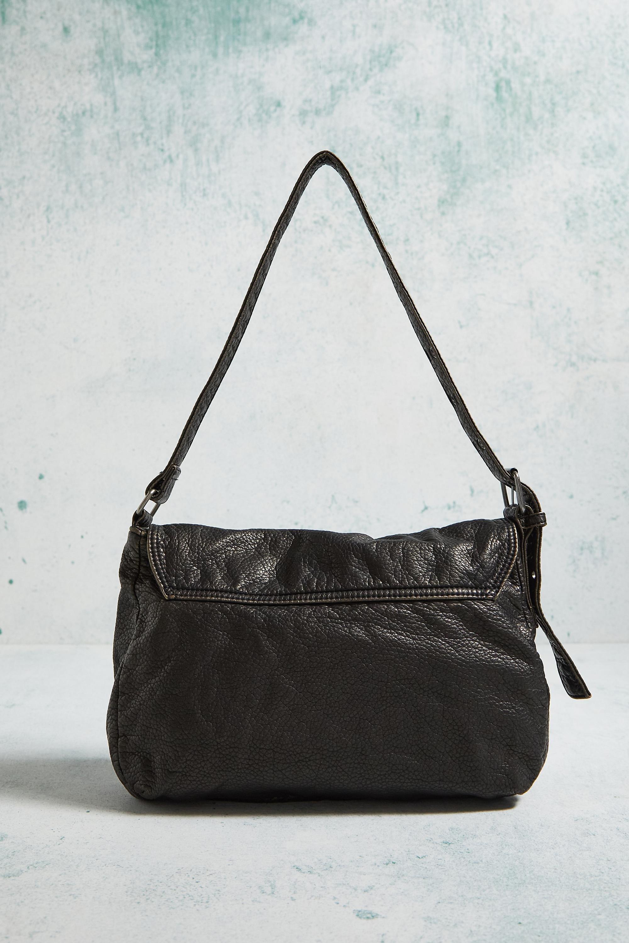 Black Bdg Detailed Shoulder Bag, BLK, large image number 3