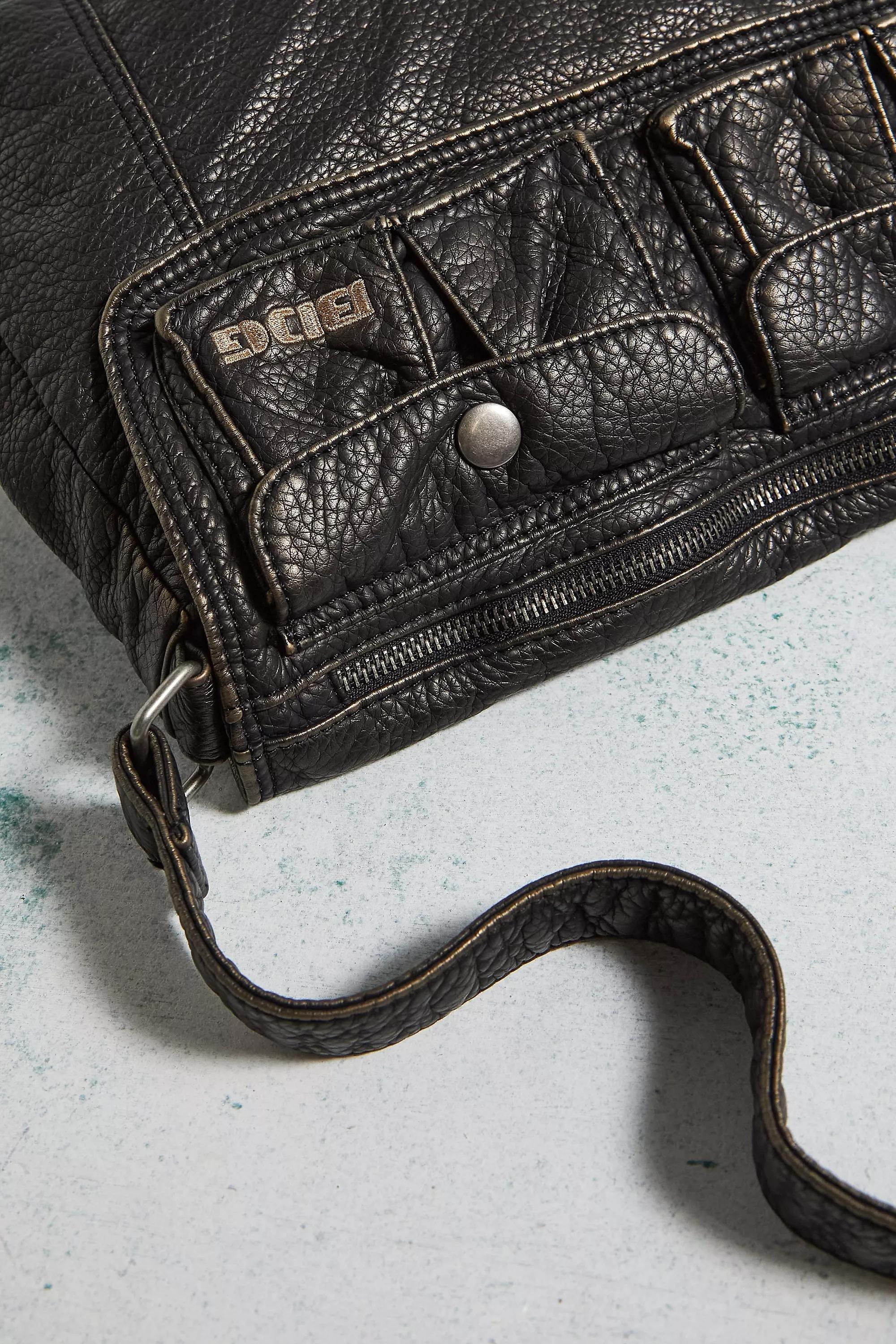 Black Bdg Detailed Shoulder Bag, BLK, large image number 4