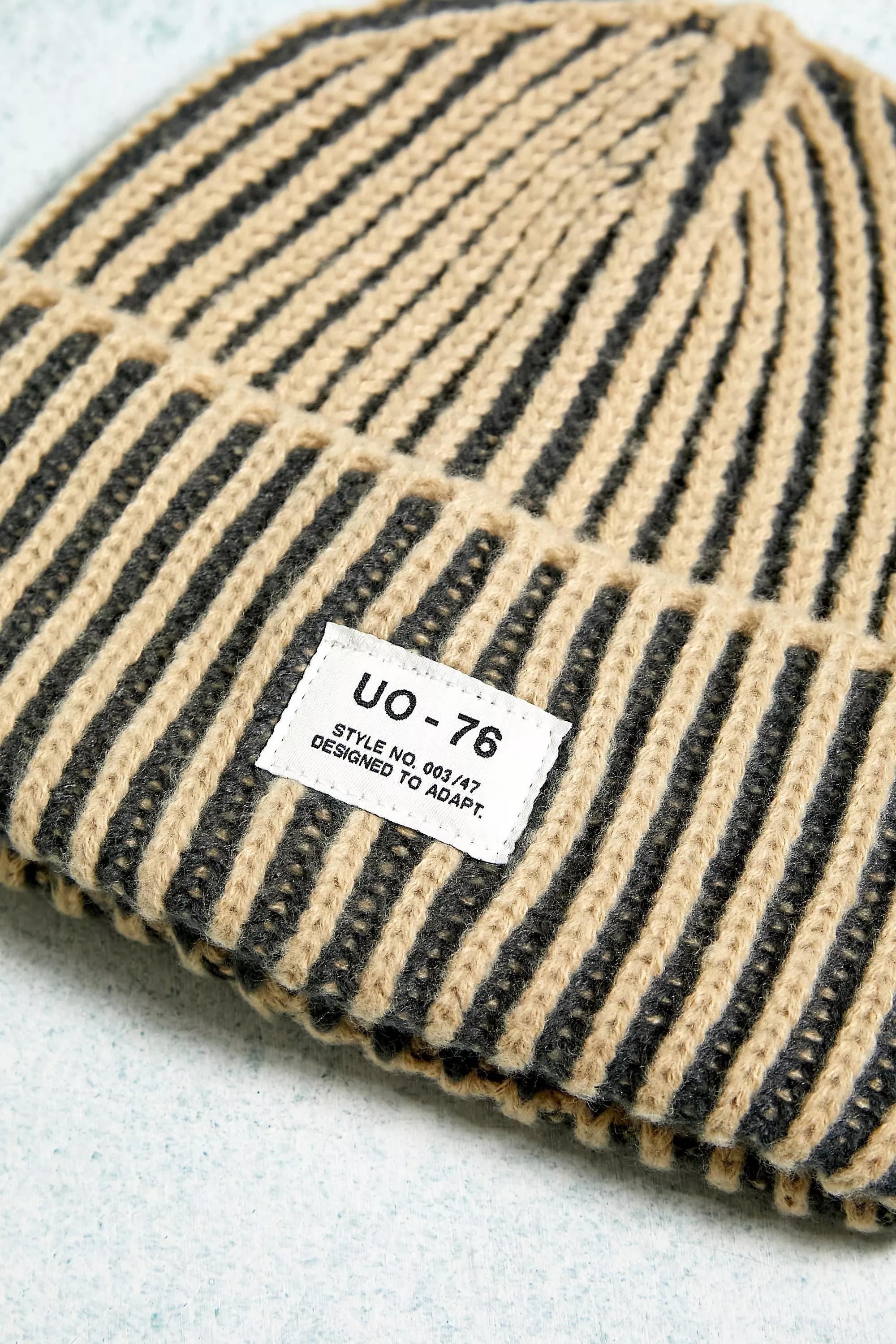 Beige Uo-76 Plated Beanie, , large image number 3