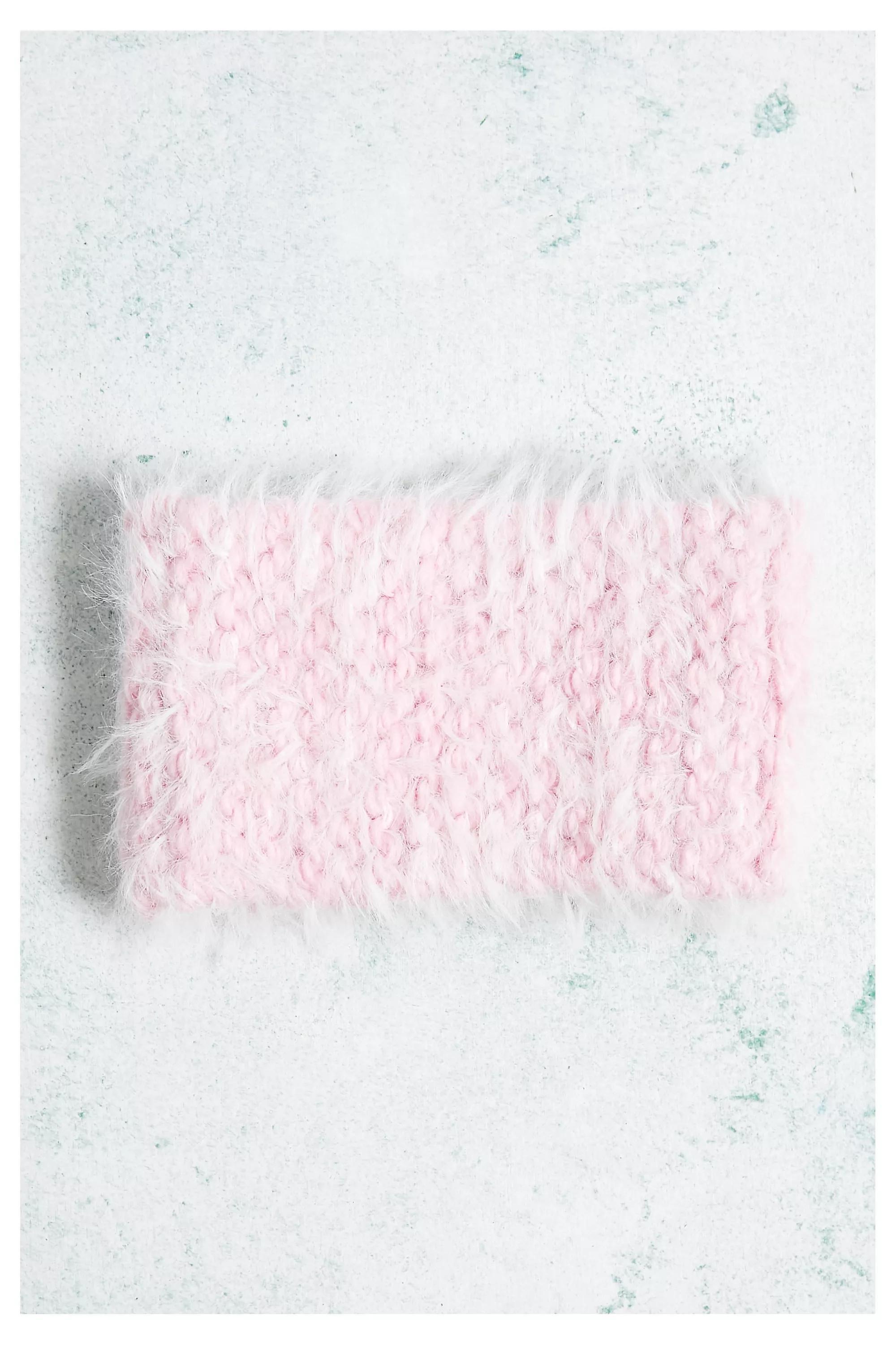 Pink Uo Fluffy Knit Headband, , large image number 1