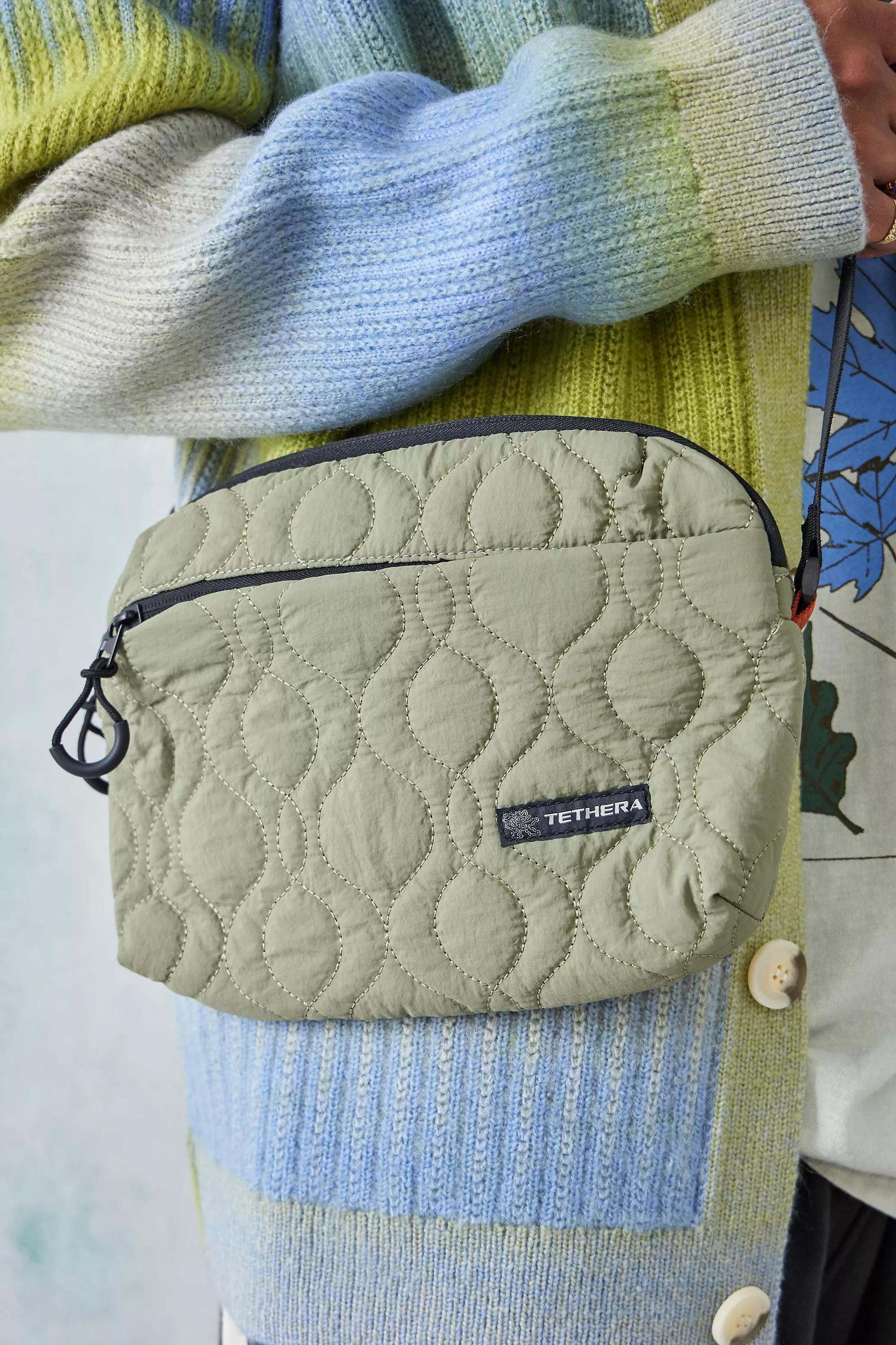 Cream Uo Nomad Khaki Onion Quilted Crossbody Bag, , large image number 1