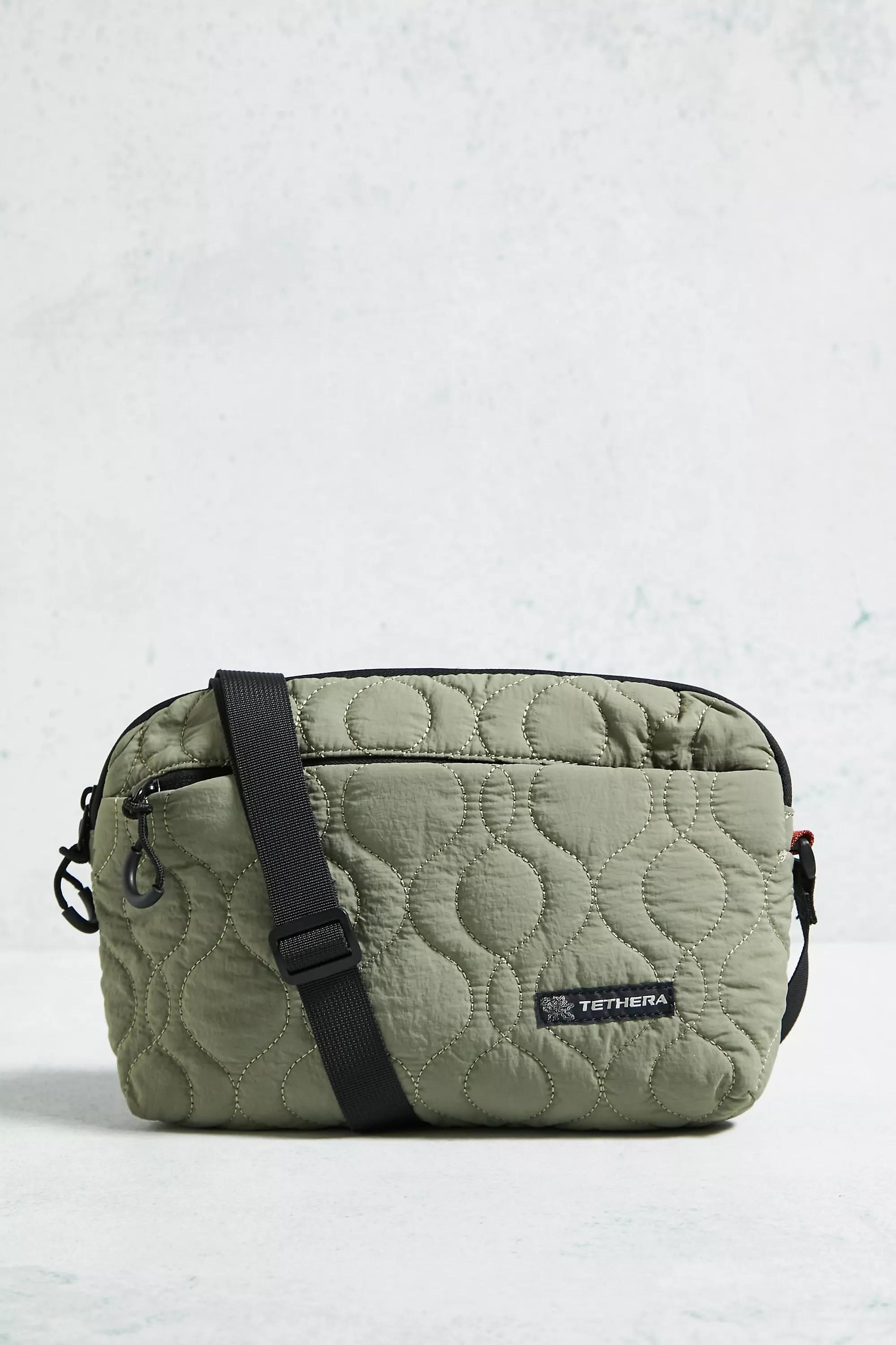 Cream Uo Nomad Khaki Onion Quilted Crossbody Bag, , large image number 2