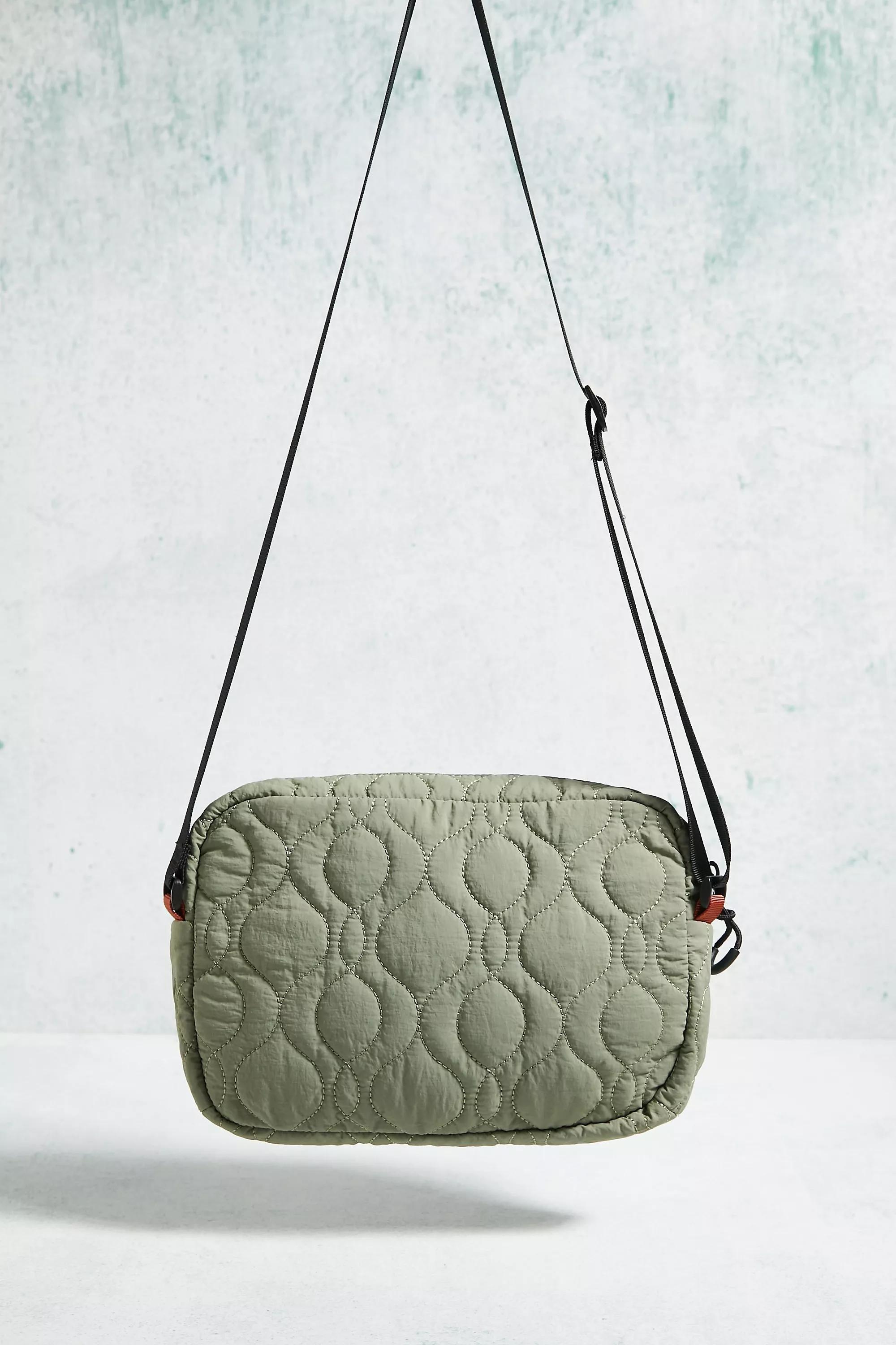 Cream Uo Nomad Khaki Onion Quilted Crossbody Bag, , large image number 4