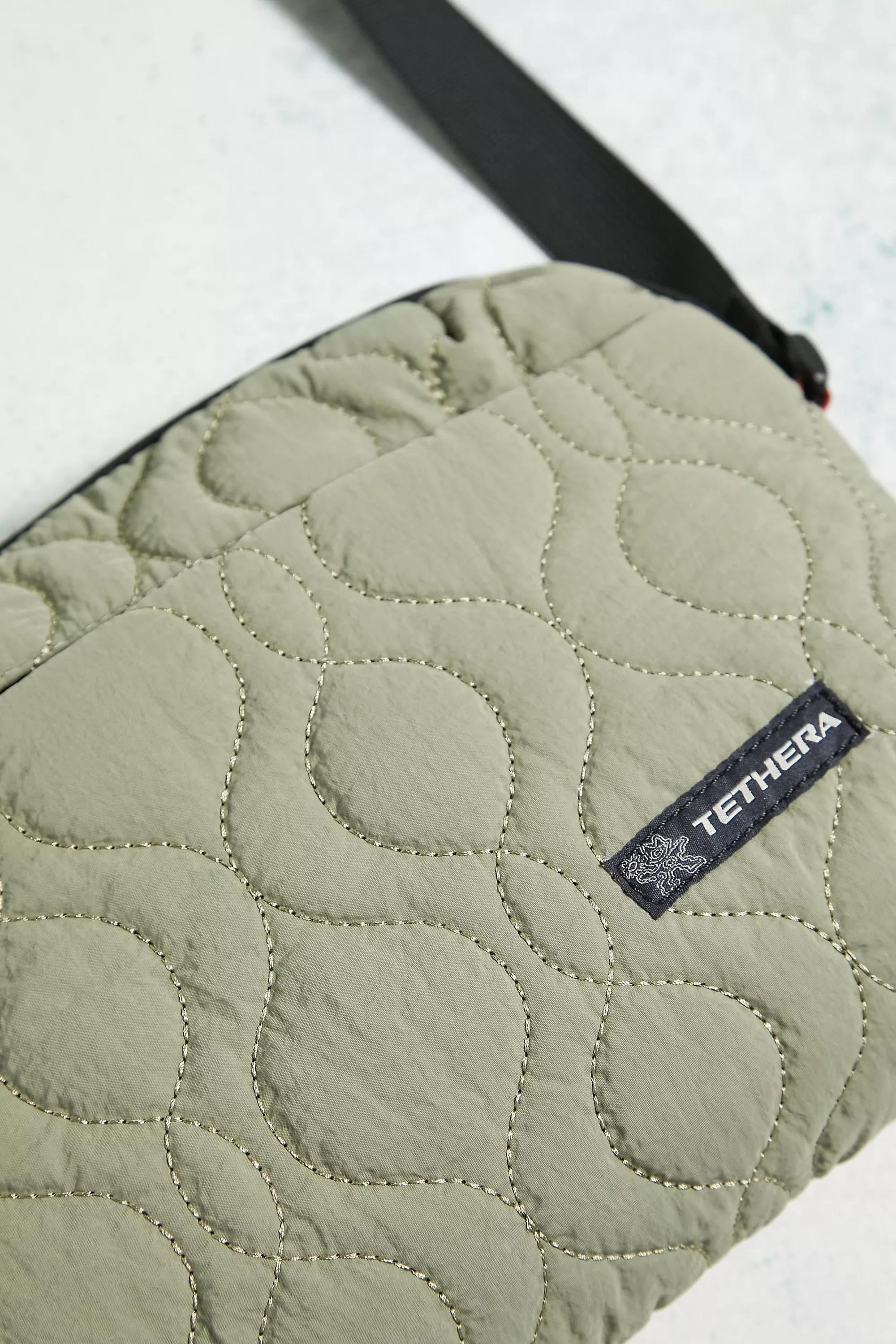 Cream Uo Nomad Khaki Onion Quilted Crossbody Bag, , large image number 5