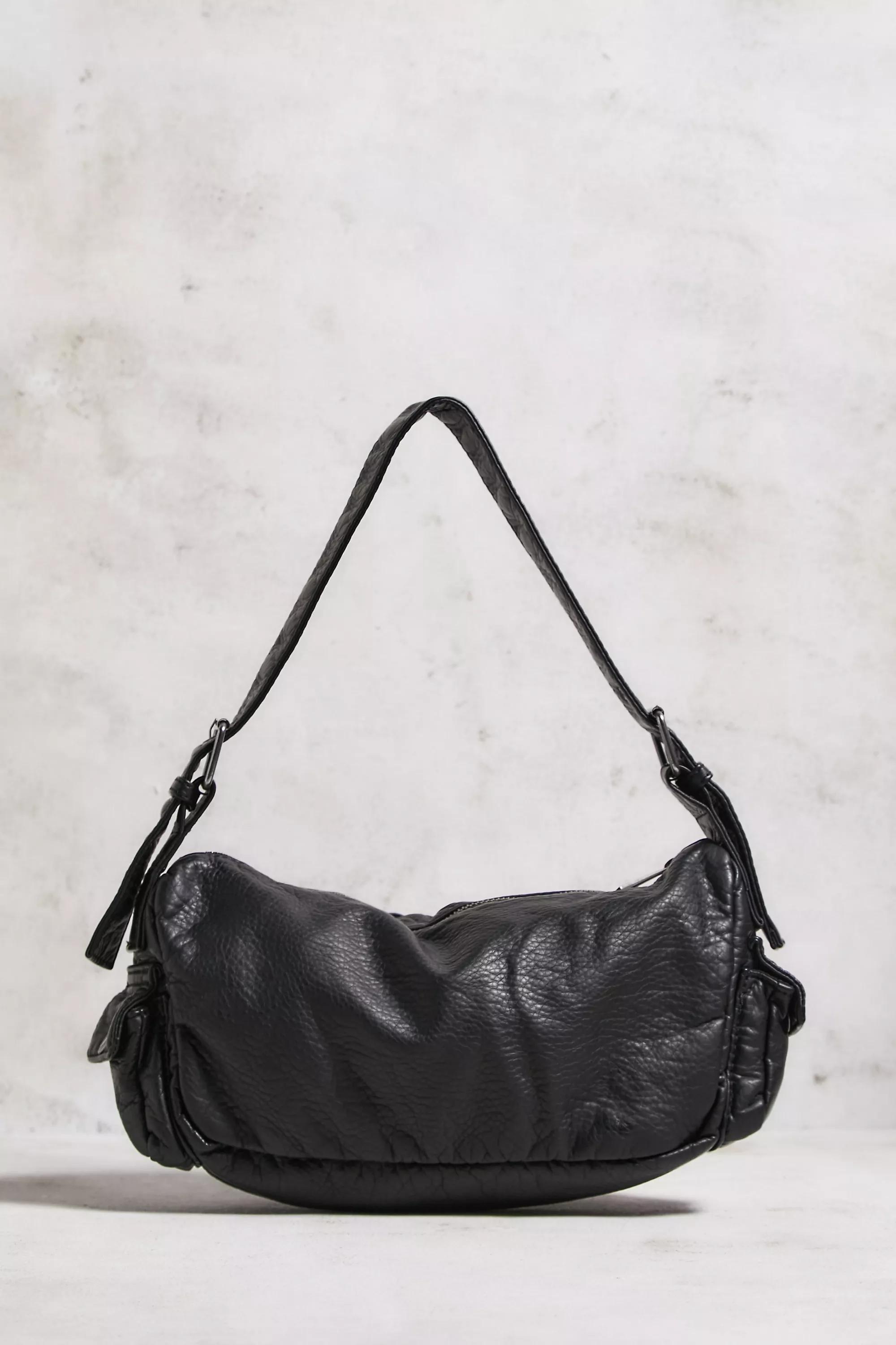 Multicolour Amelia Faux Leather Pocket Bag, B&W, large image number 4