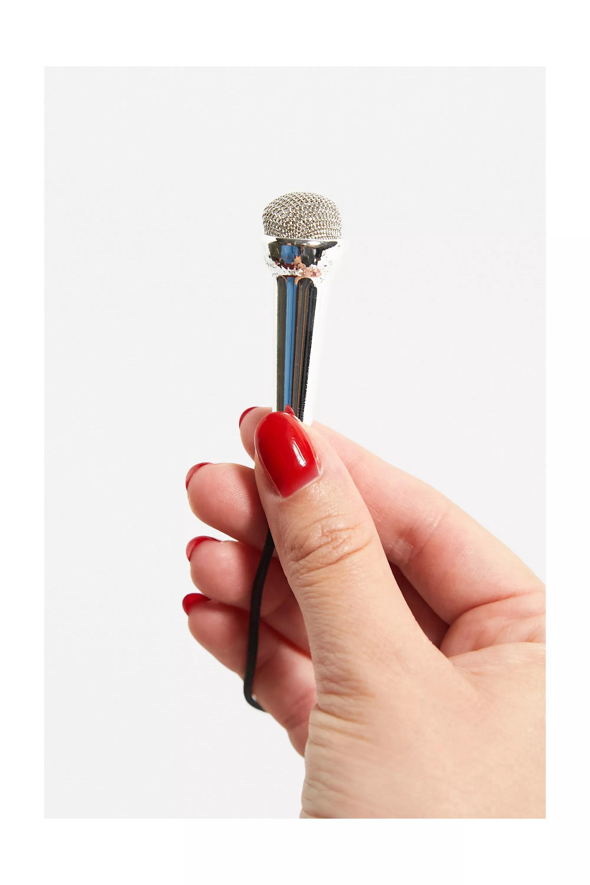 Grey Mini Karaoke Microphone, ASSORT, large image number 0